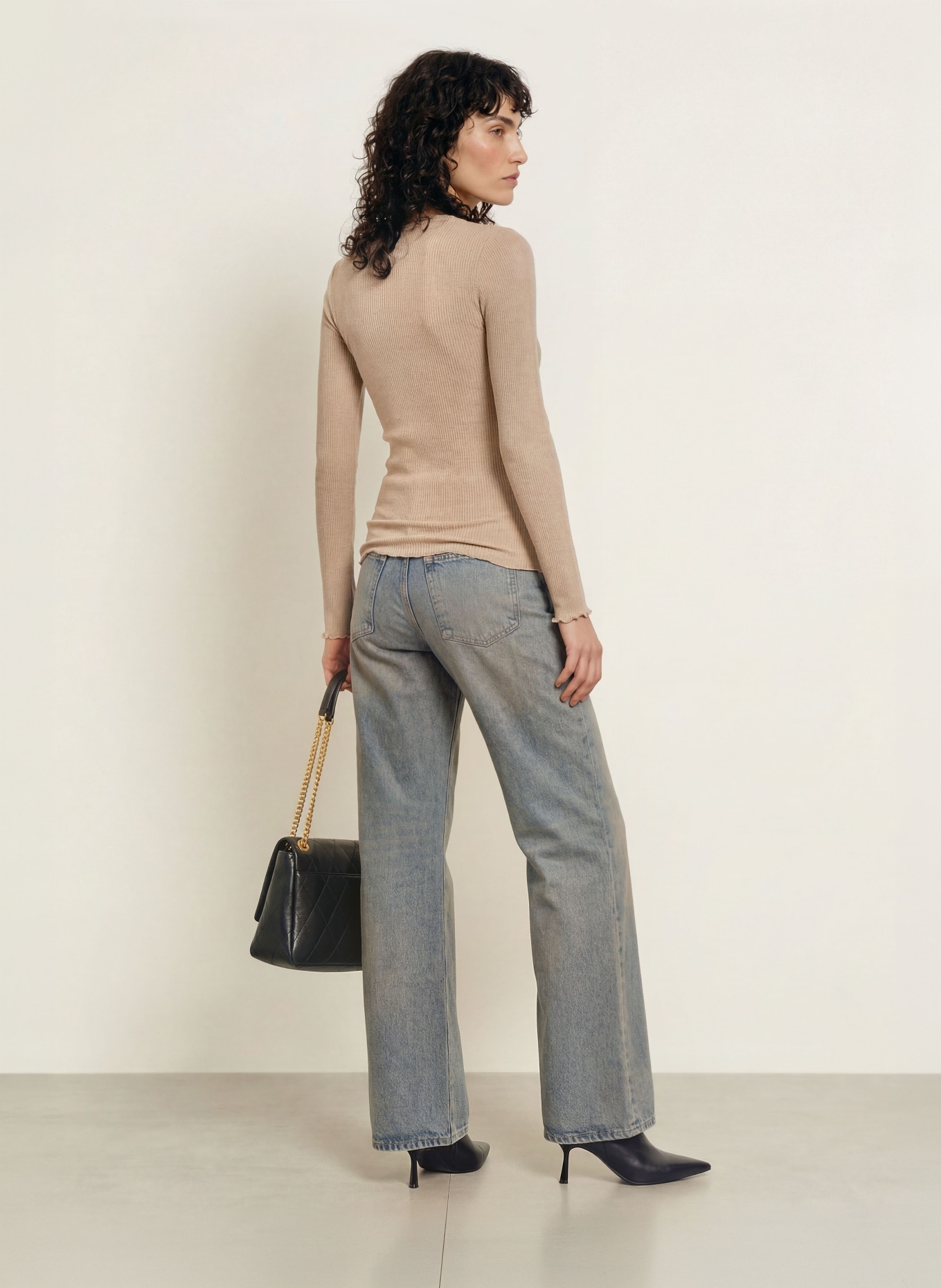 rosemunde Longsleeve: CAMEL