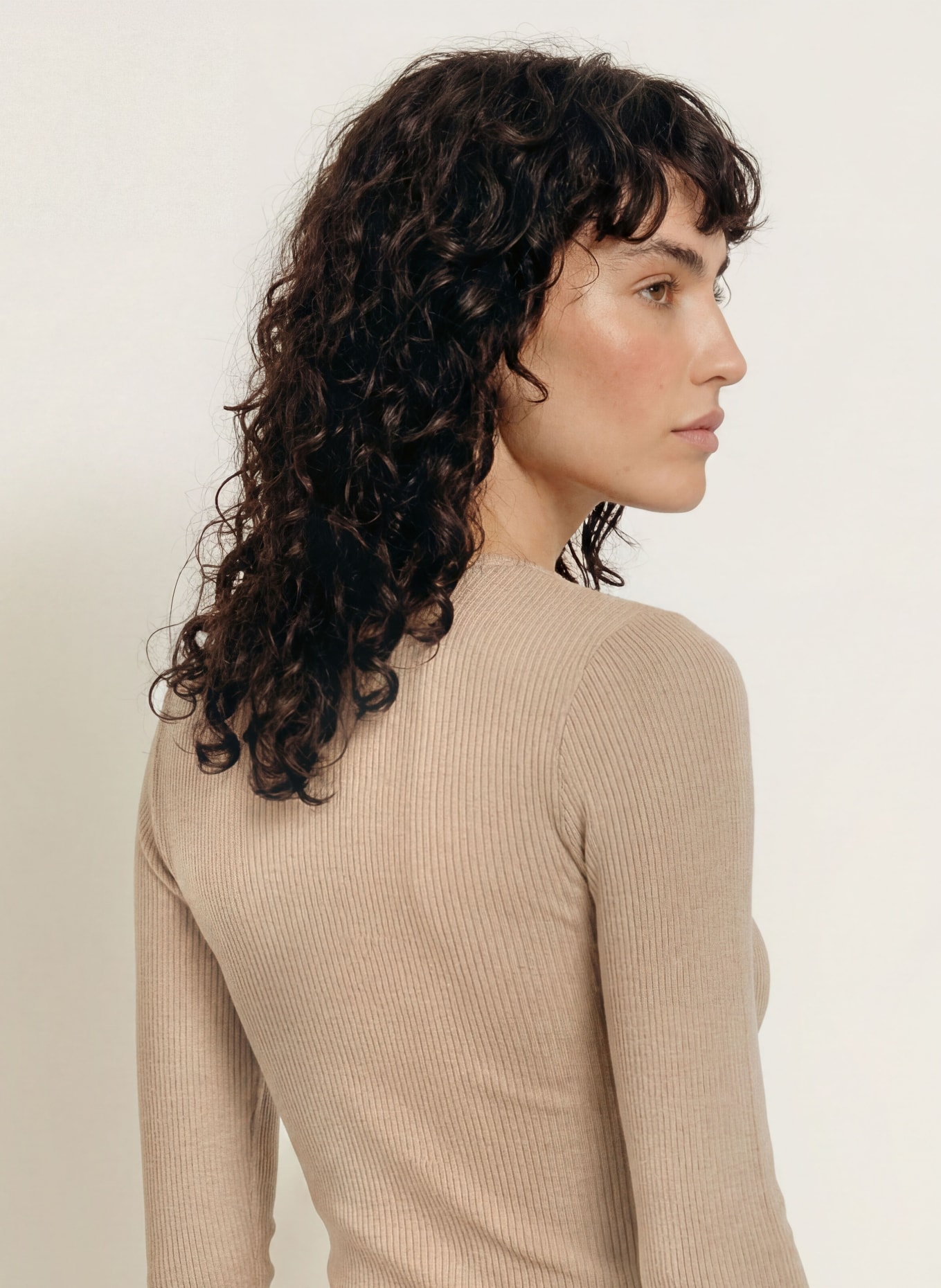 rosemunde Longsleeve: CAMEL