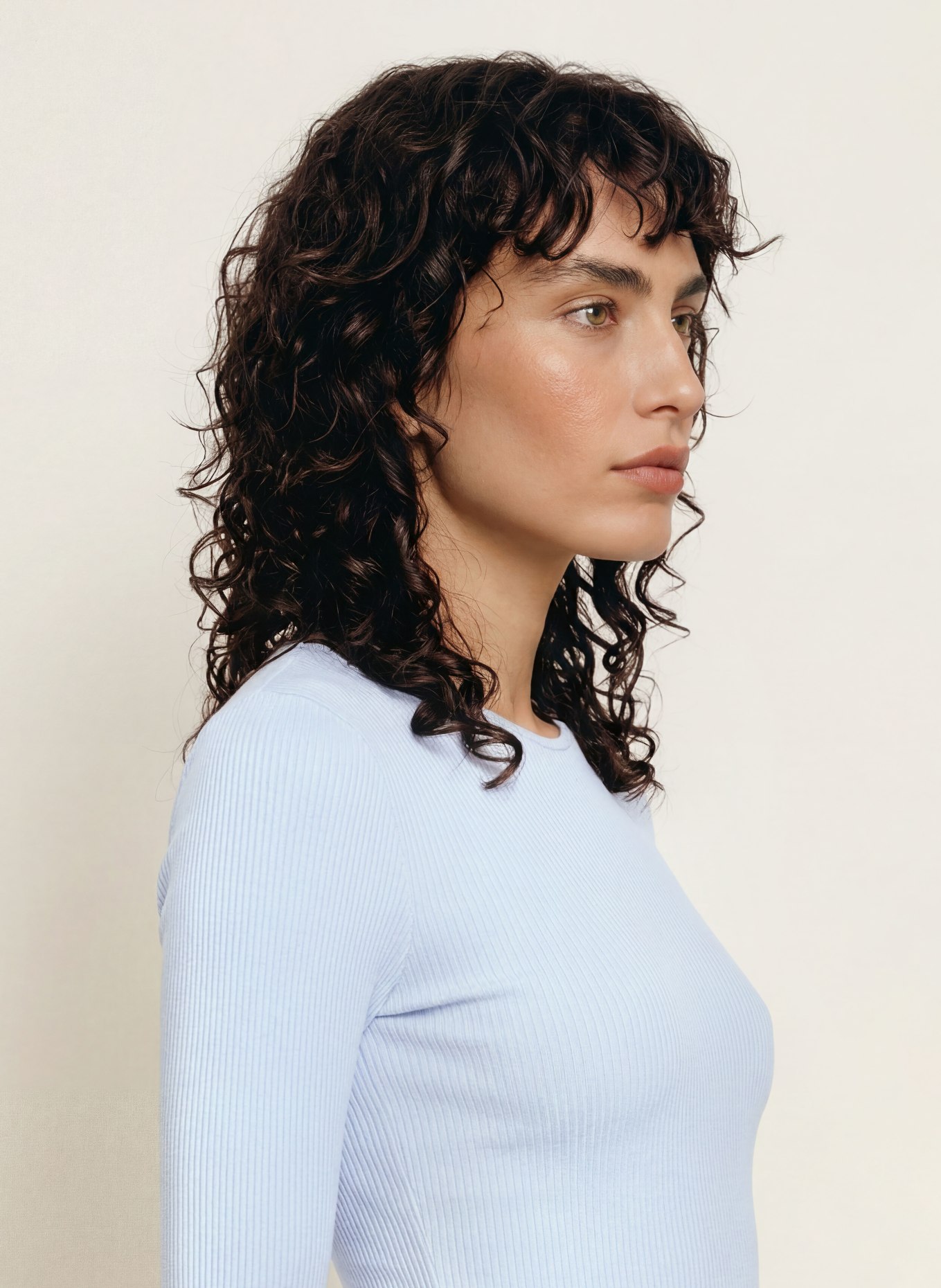 rosemunde Longsleeve: HELLBLAU