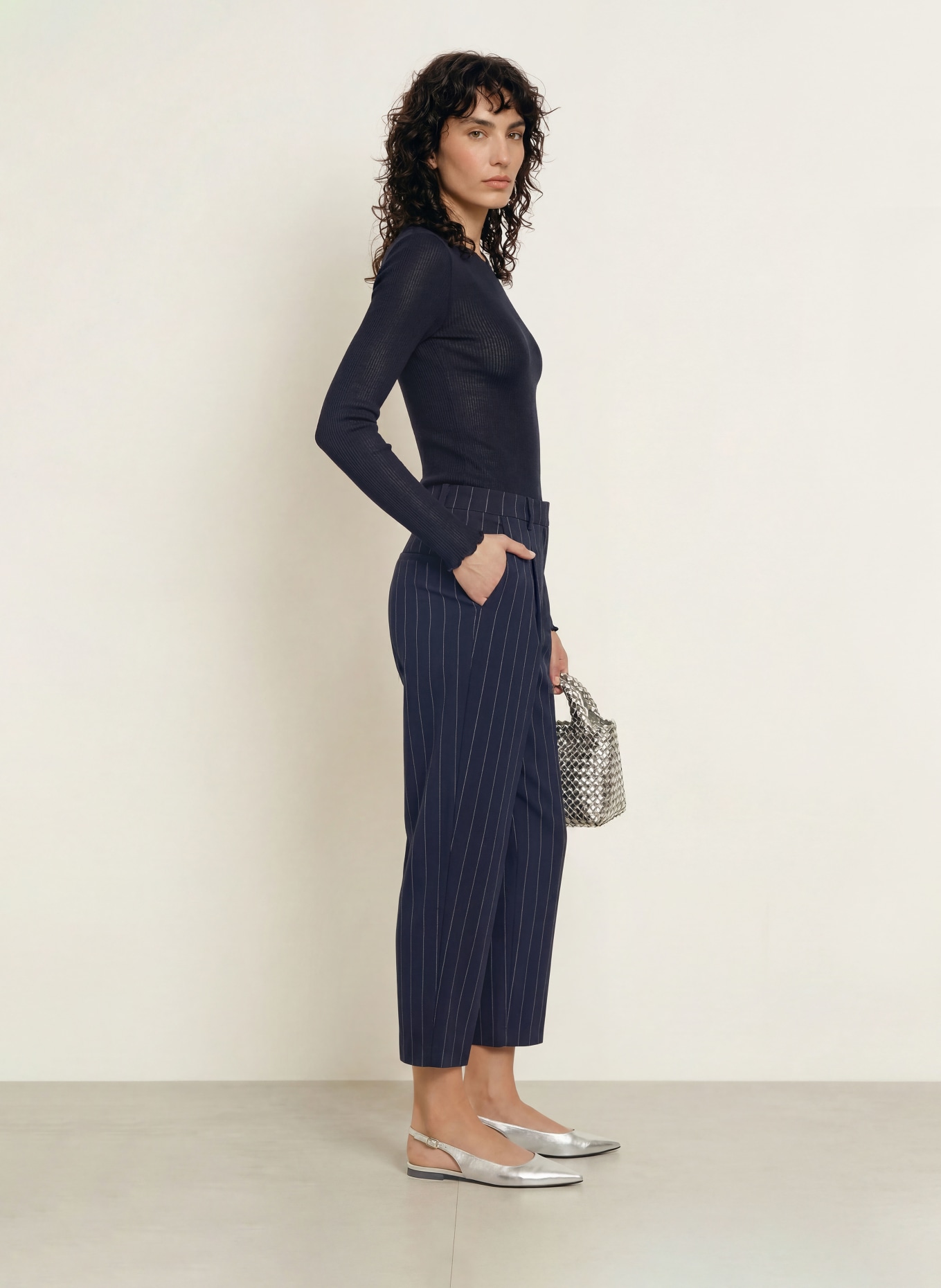 rosemunde Longsleeve: DUNKELBLAU