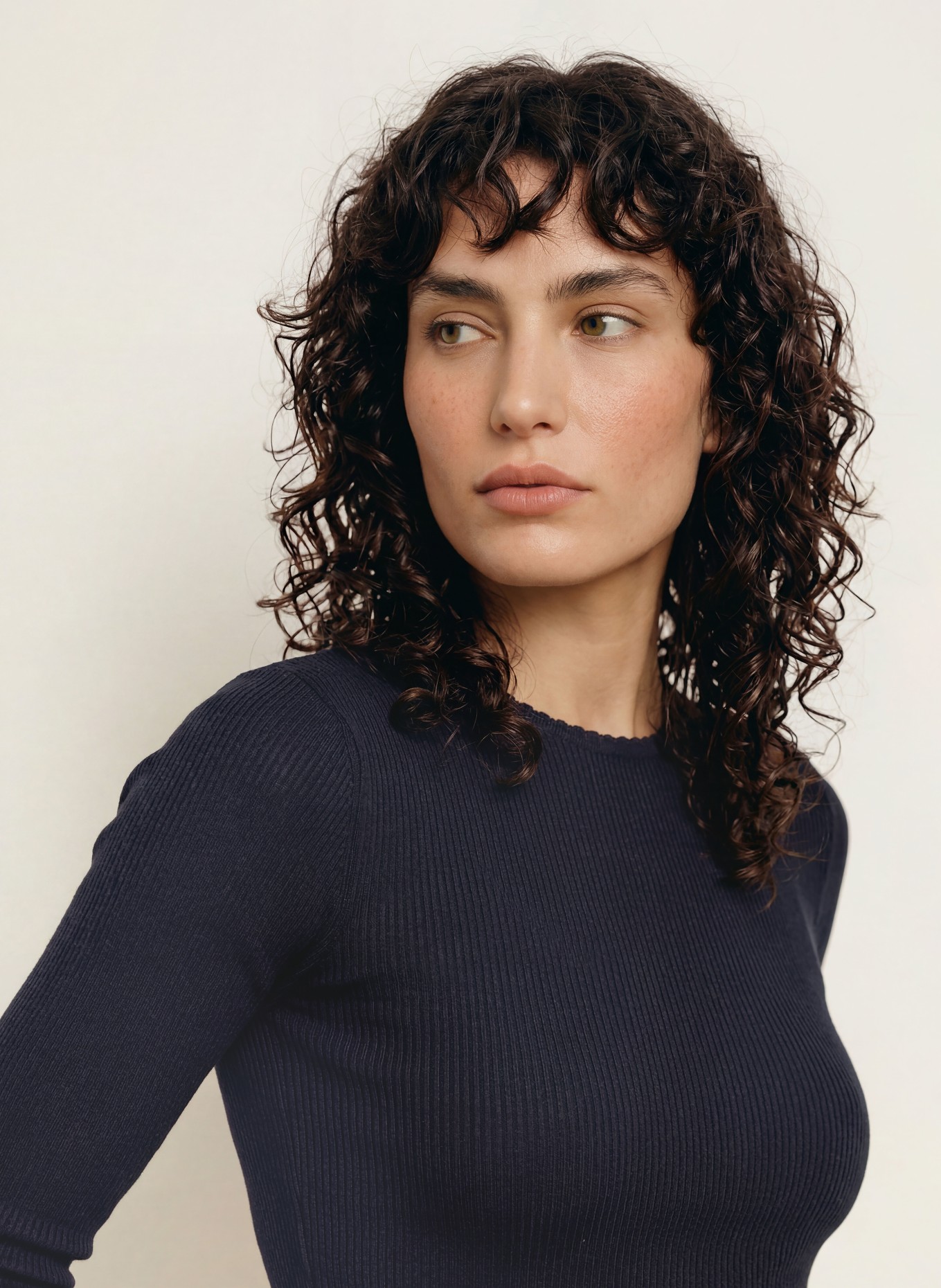 rosemunde Longsleeve: DUNKELBLAU