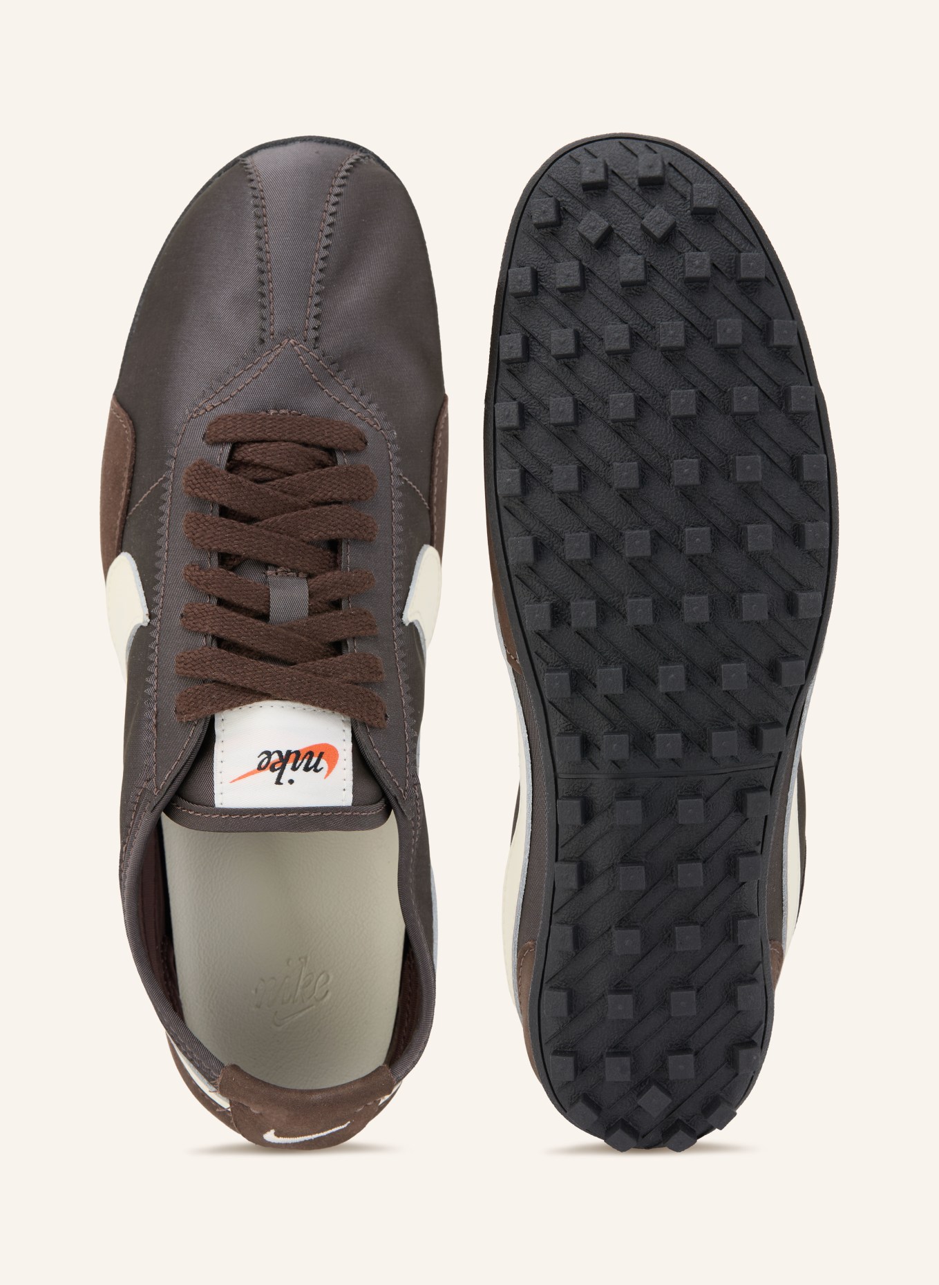 Nike MOON OG Sneakers: DARK BROWN / CREAM