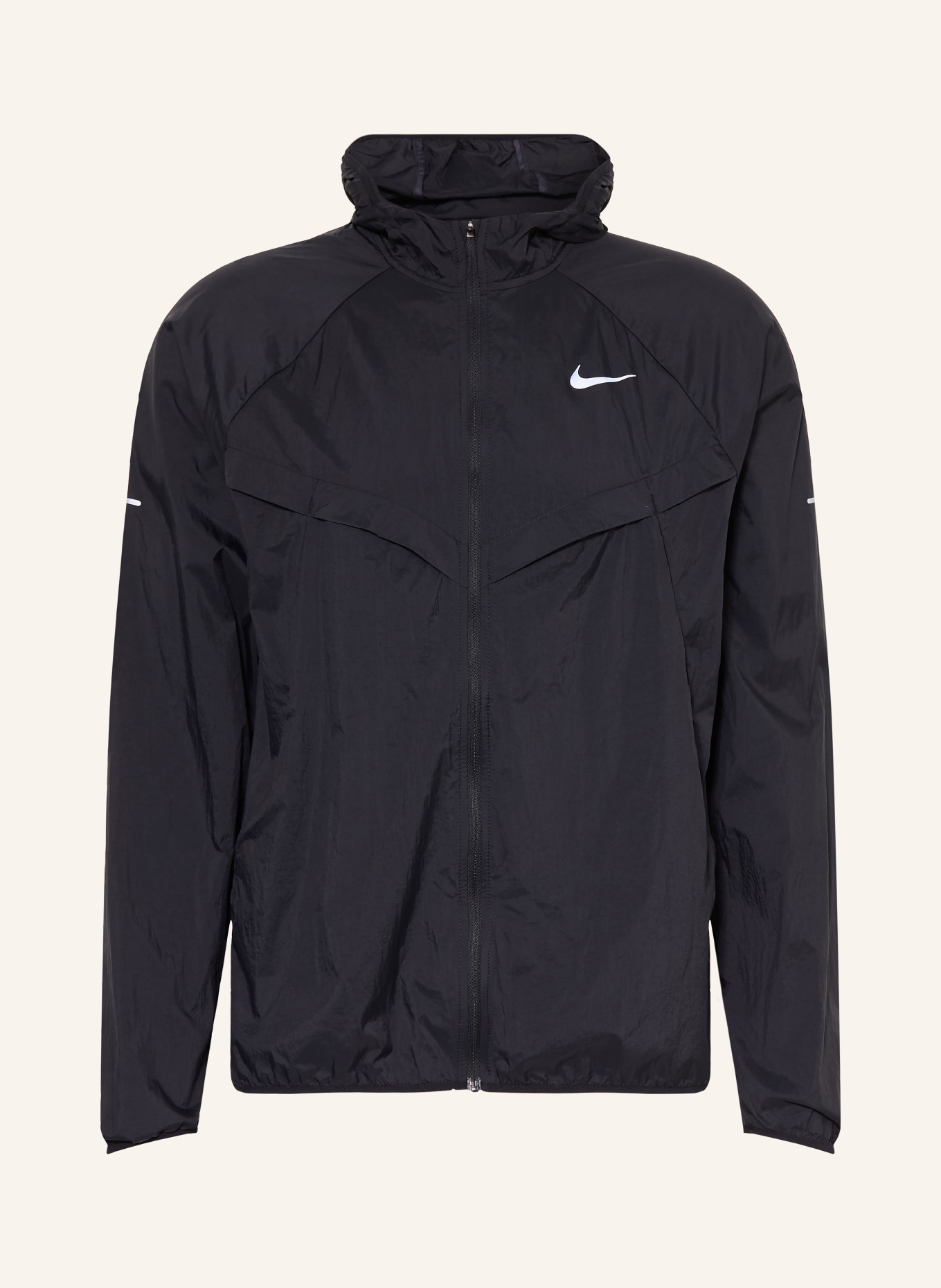 Nike Laufjacke STRIDE REPEL: SCHWARZ