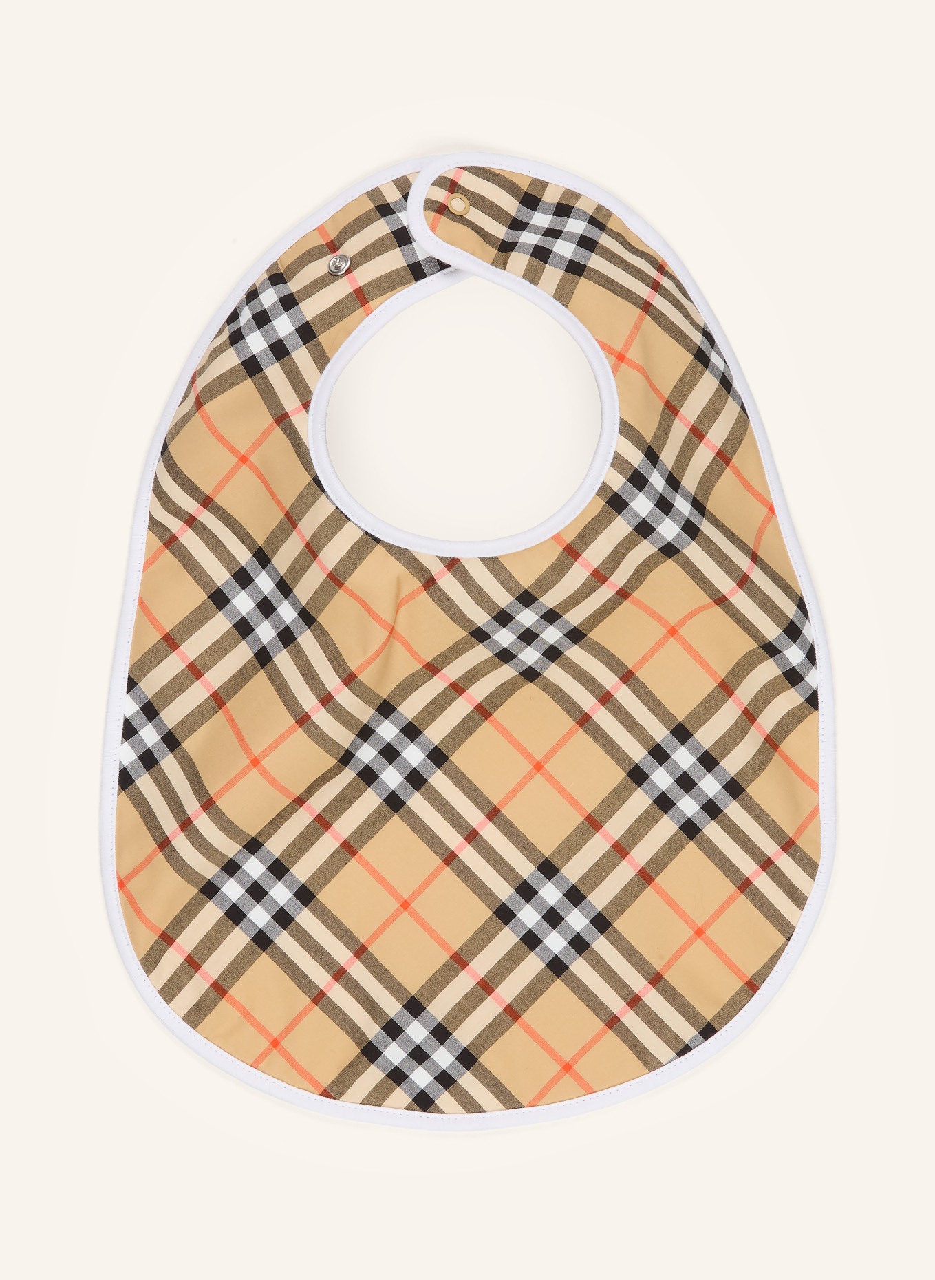 BURBERRY 4er-Set Lätzchen: WEISS / CAMEL / DUNKELBRAUN