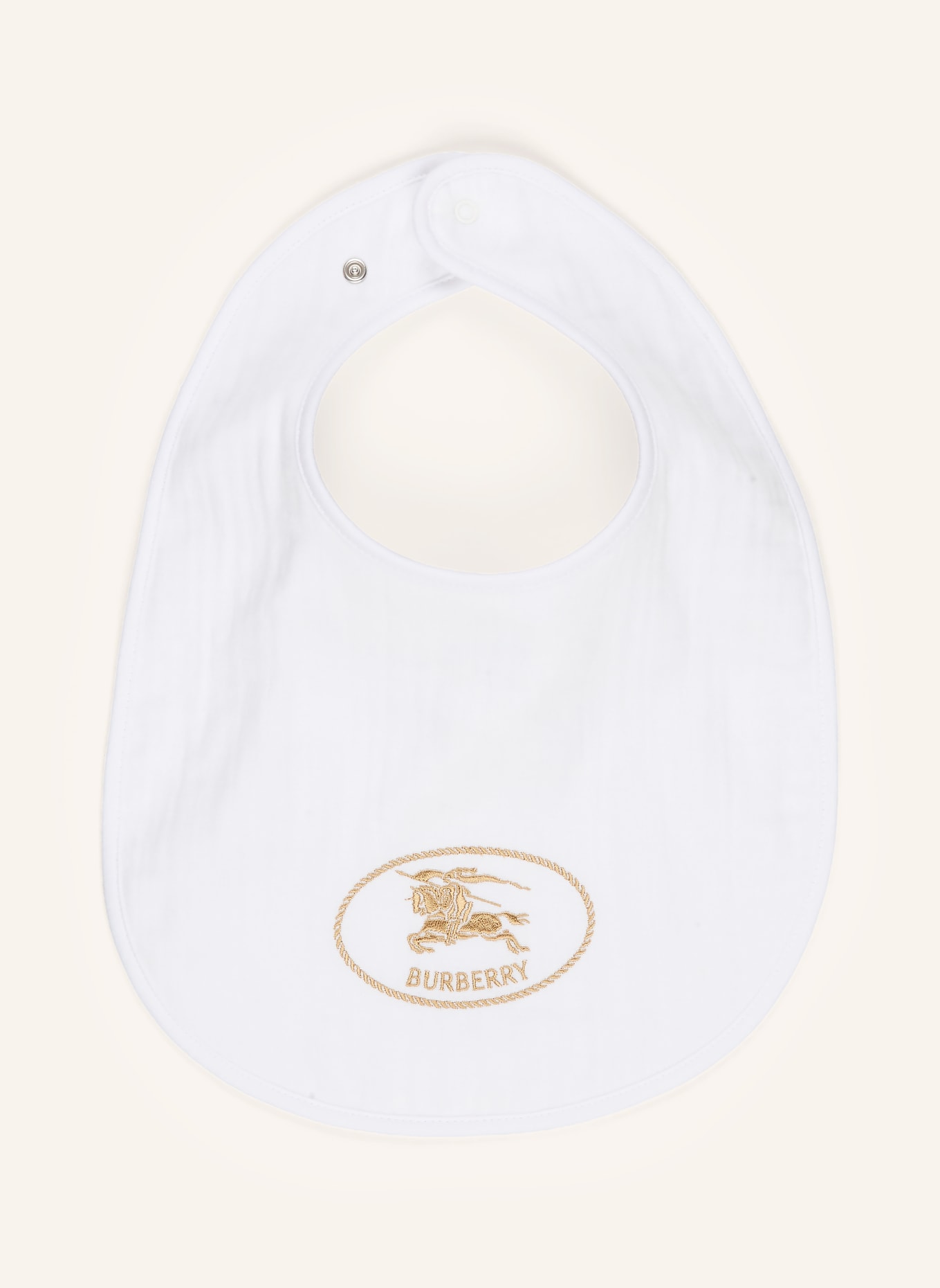 BURBERRY 4er-Set Lätzchen: WEISS / CAMEL / DUNKELBRAUN