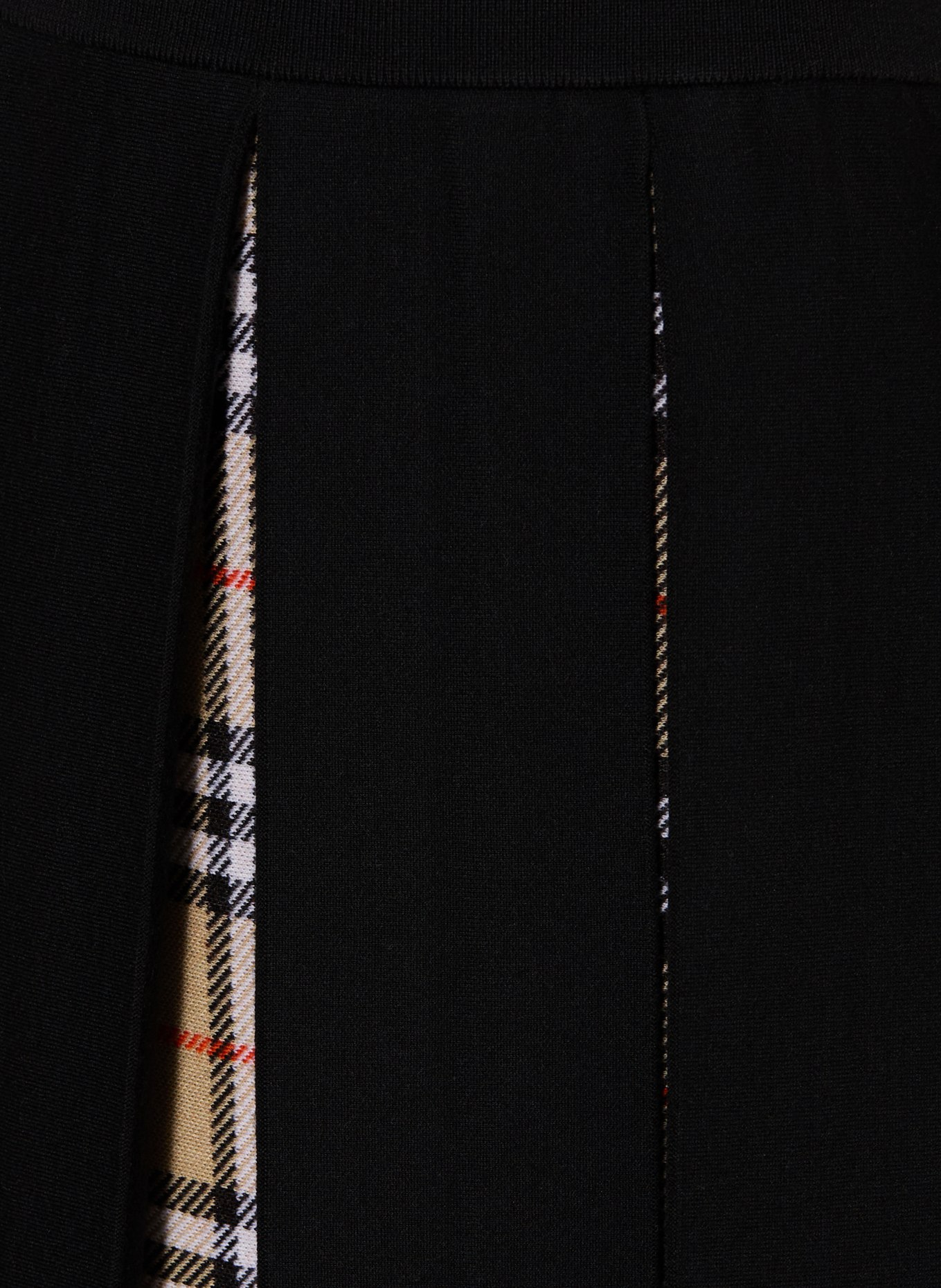 BURBERRY Kjol THEO: SVART / LJUSBRUN / RÖD