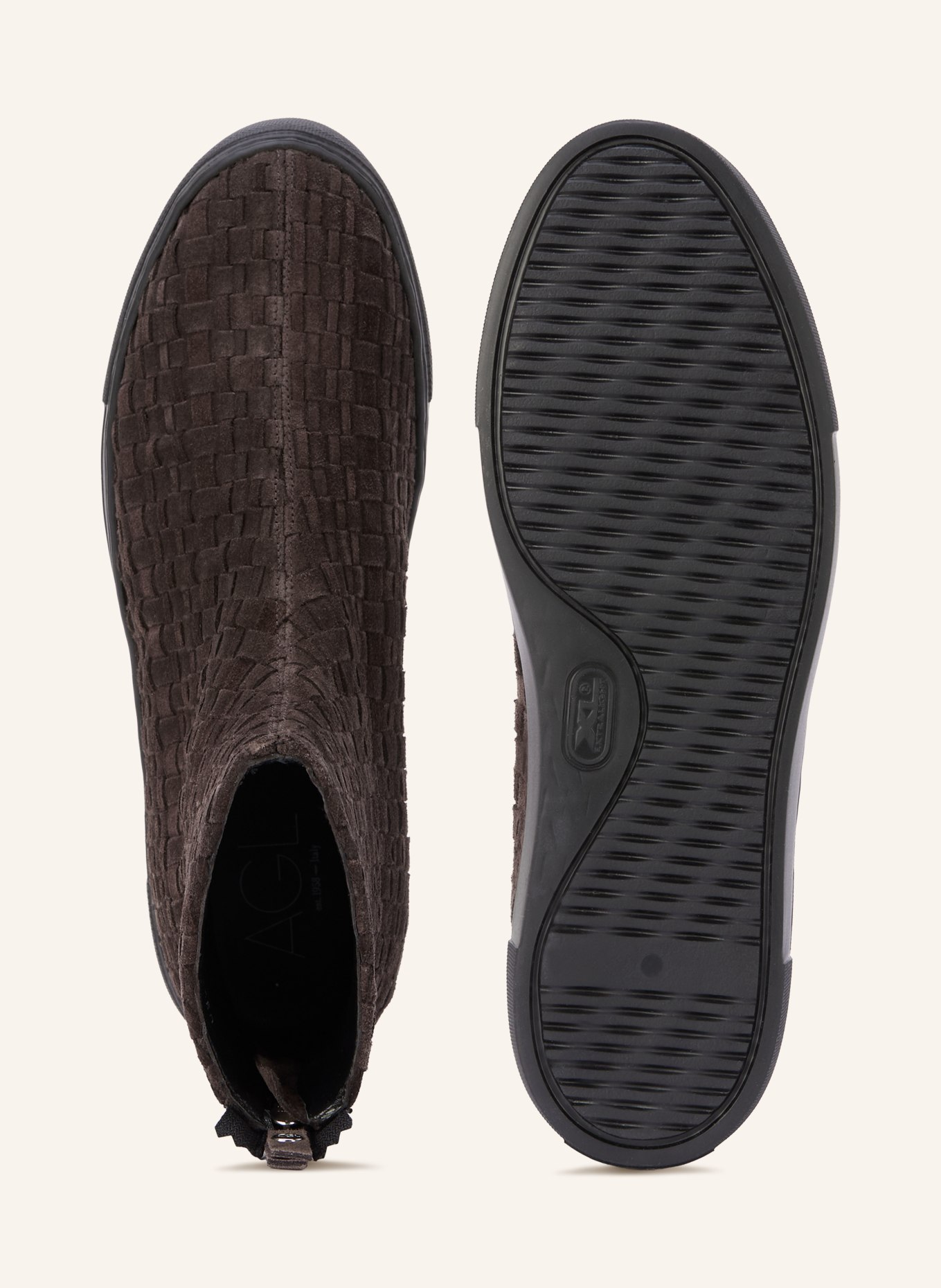 AGL Plateau-Boots MARIA WOVEN: DUNKELBRAUN
