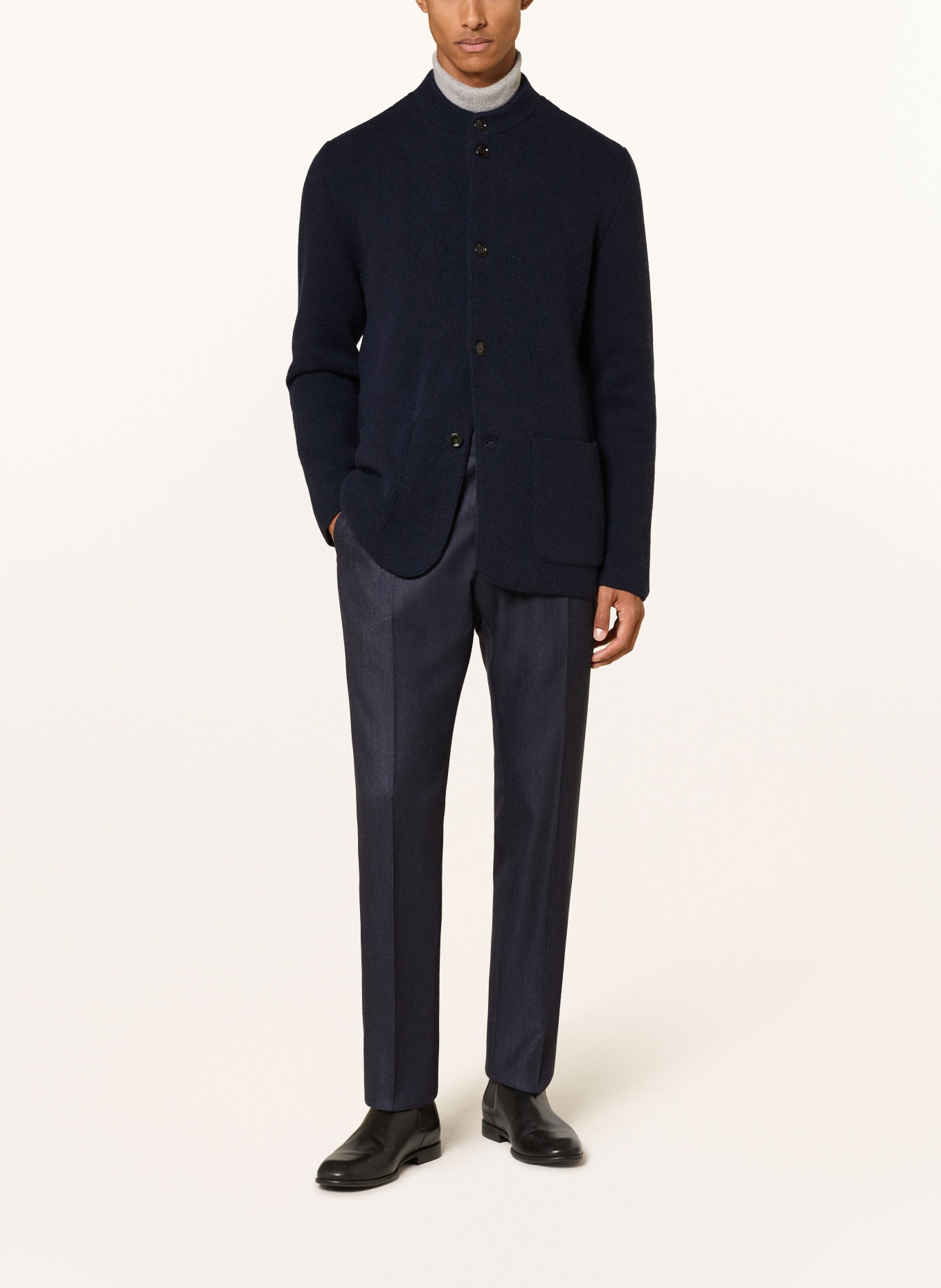 LARDINI Strickjacke aus Cashmere: DUNKELBLAU