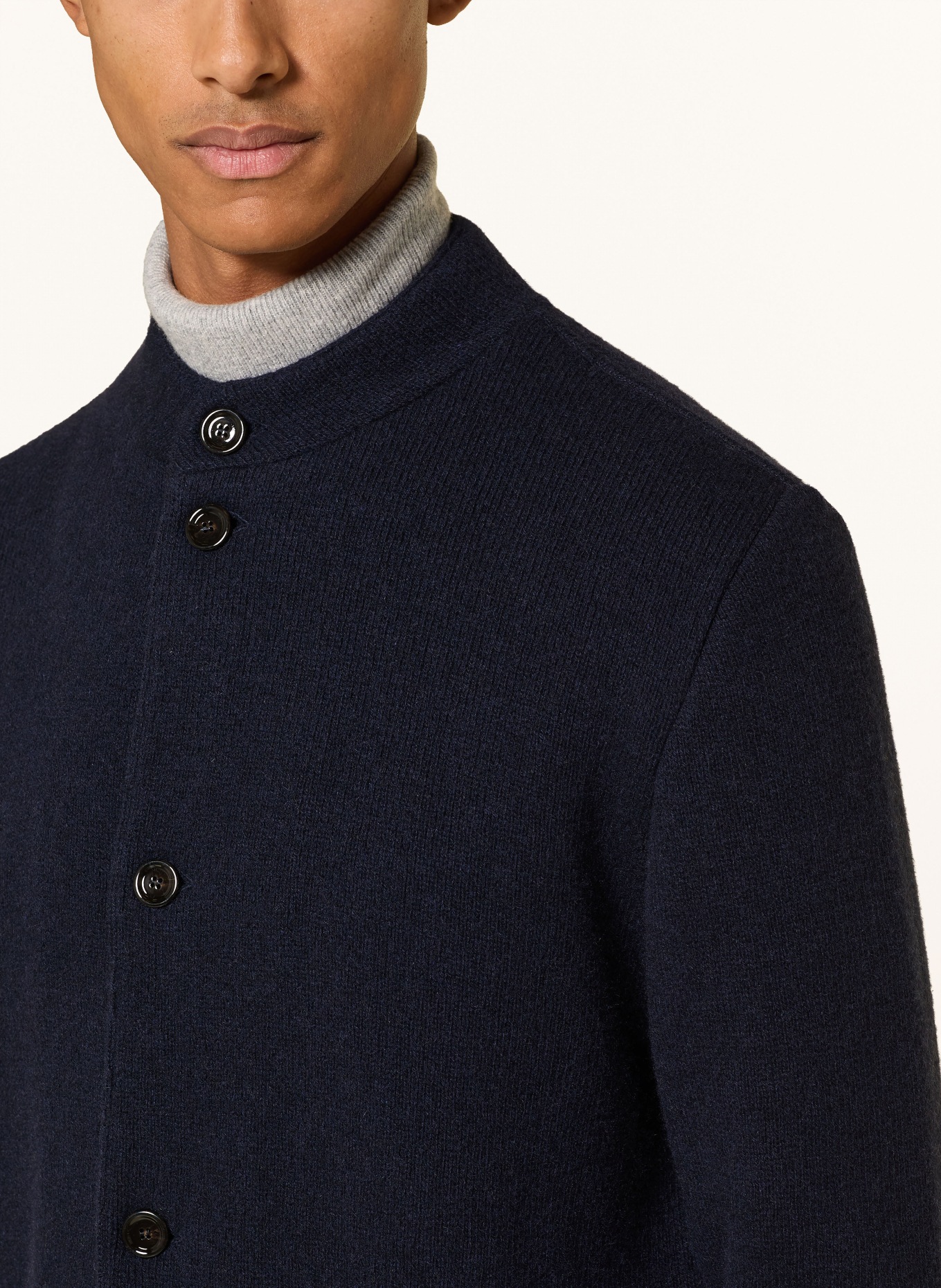 LARDINI Strickjacke aus Cashmere: DUNKELBLAU