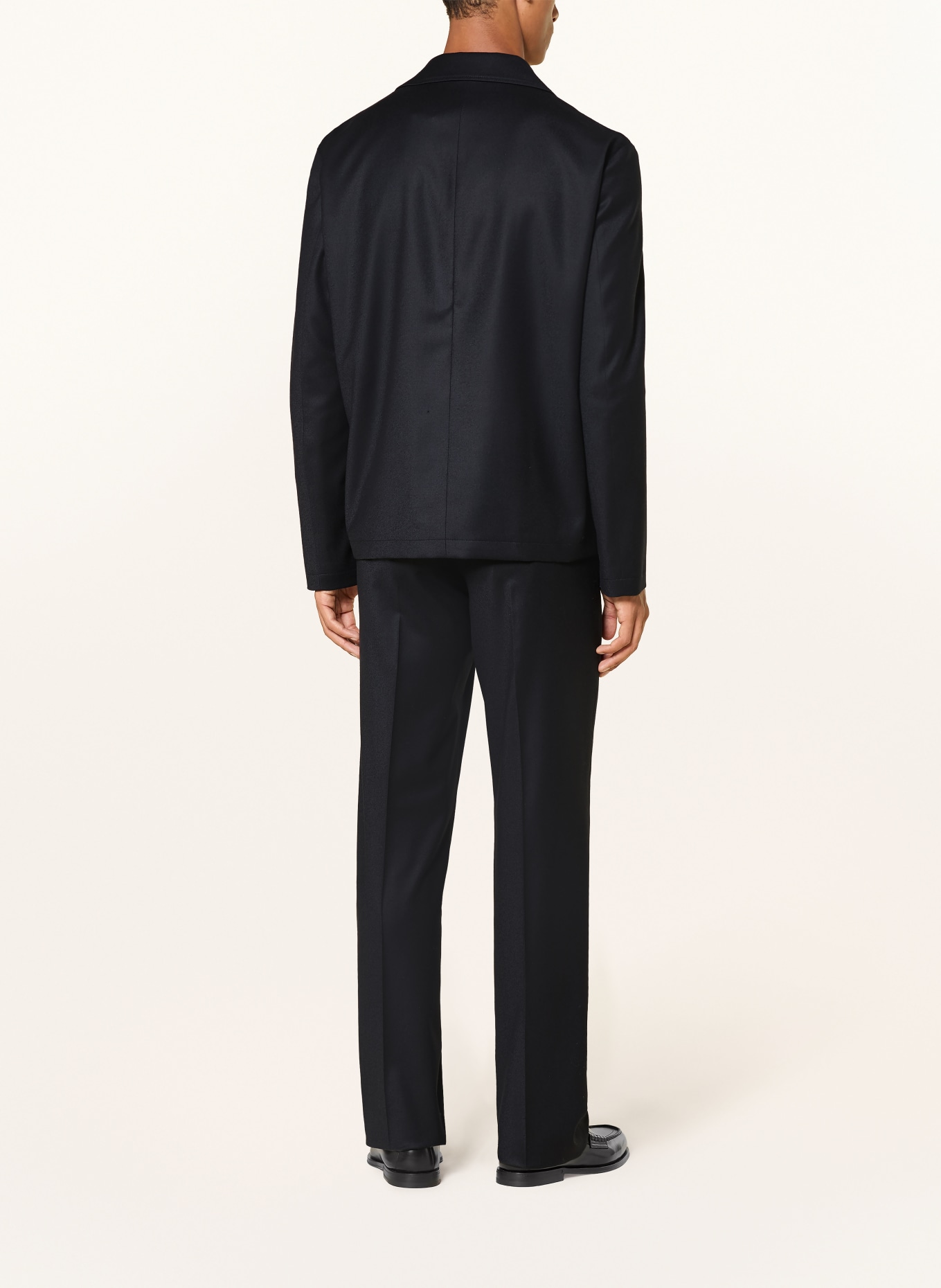 LARDINI Flanel overshirt: DARK BLUE
