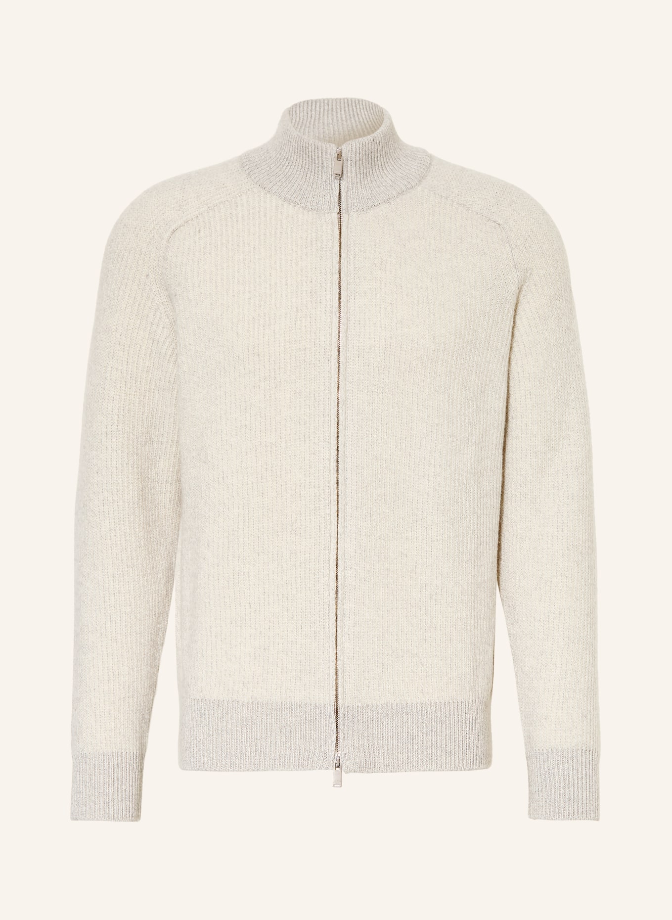 LARDINI Cardigan: LIGHT GRAY / GRAY