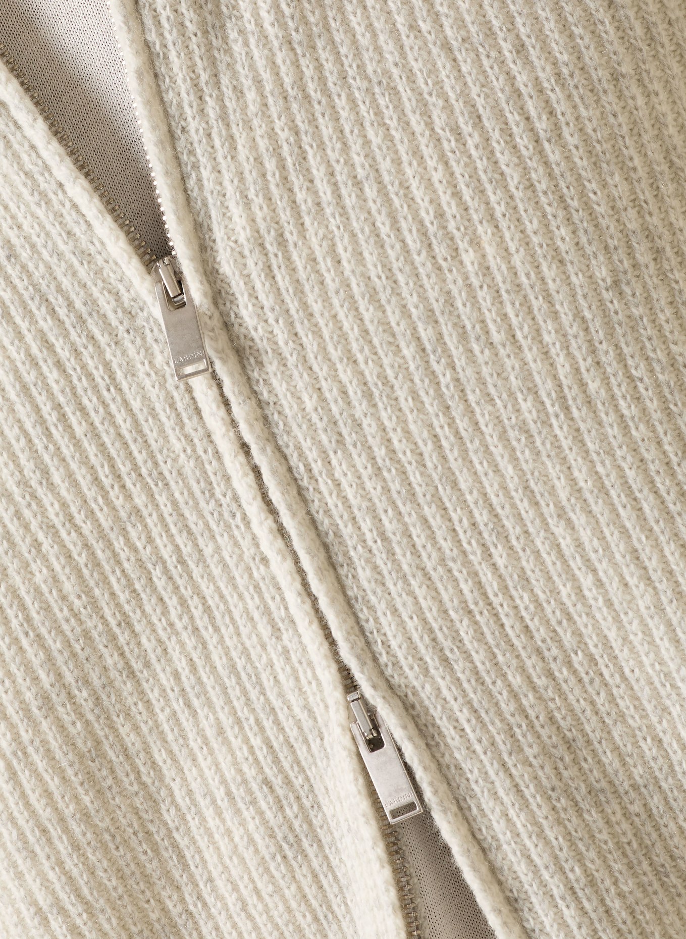LARDINI Cardigan: LIGHT GRAY / GRAY