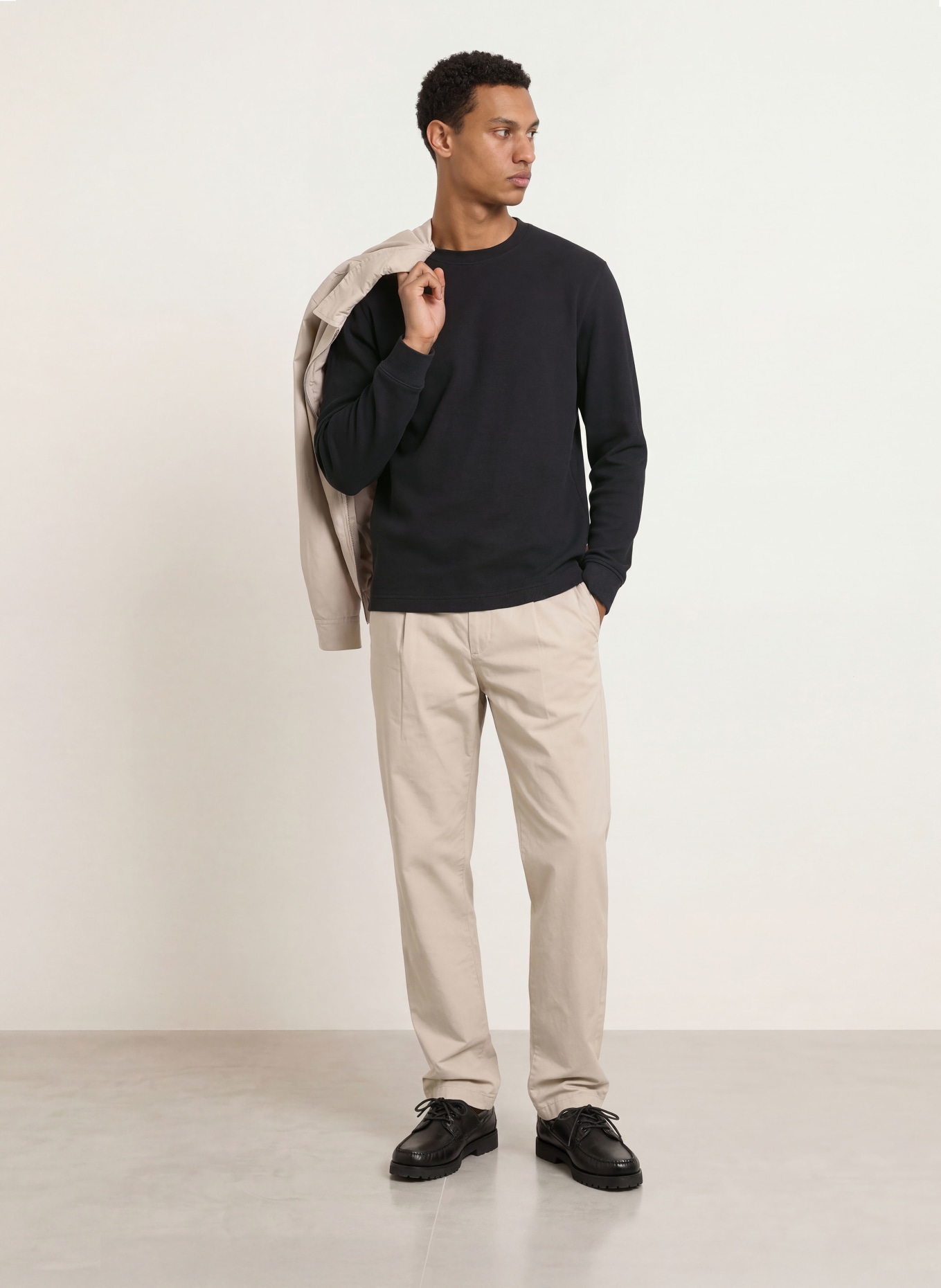 BOSS Sweatshirt TEMPEST: SVART