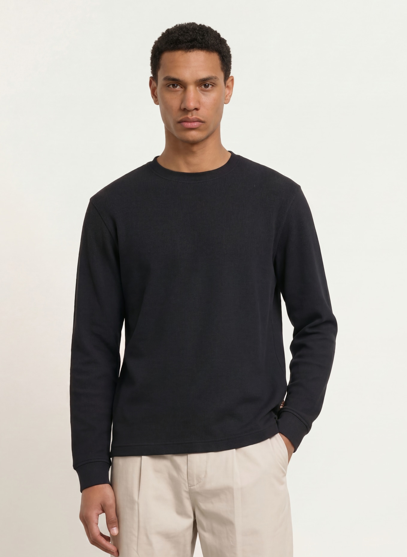 BOSS Sweatshirt TEMPEST: SVART