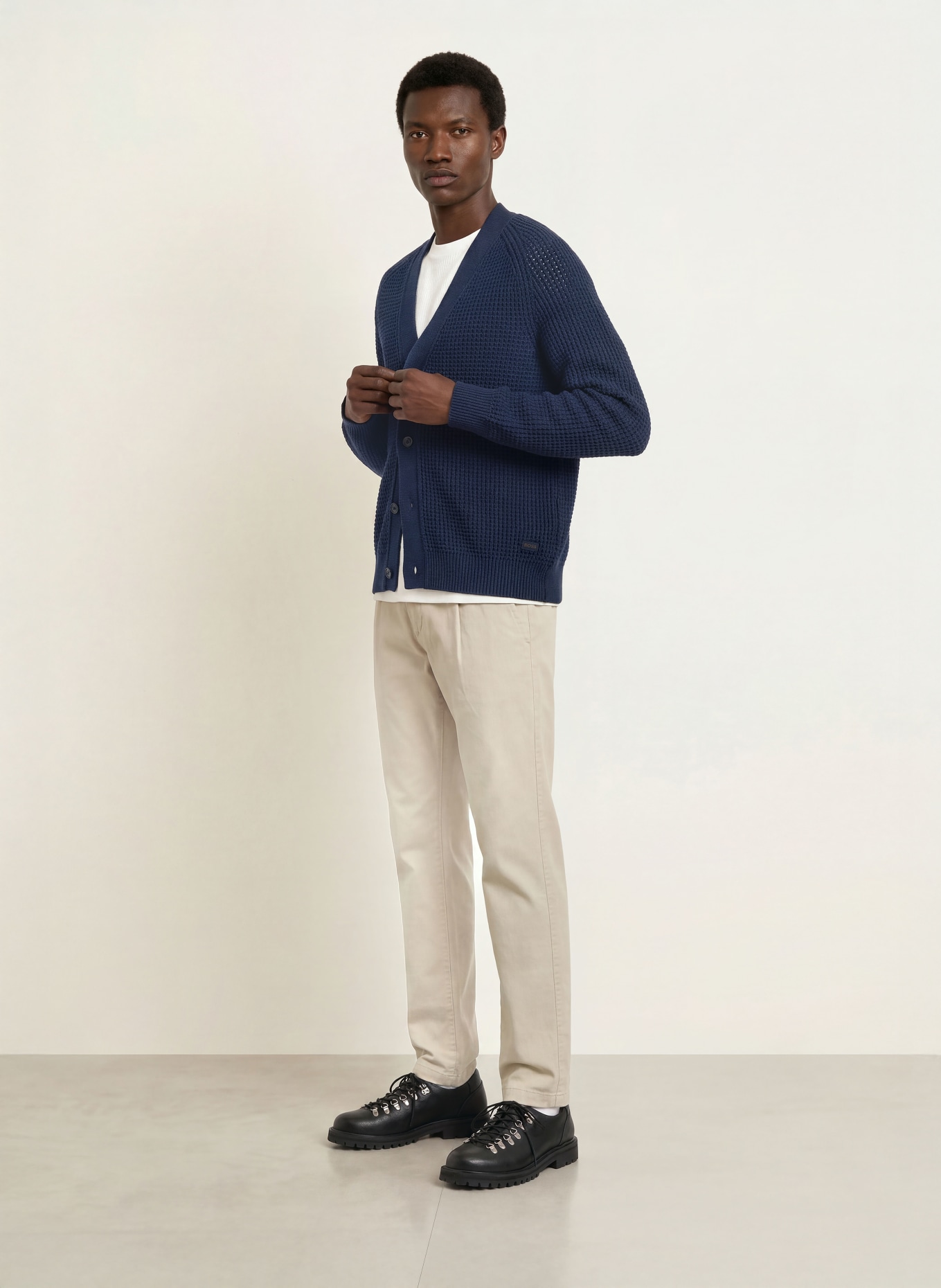 BOSS Vest ANDEMO: DONKERBLAUW