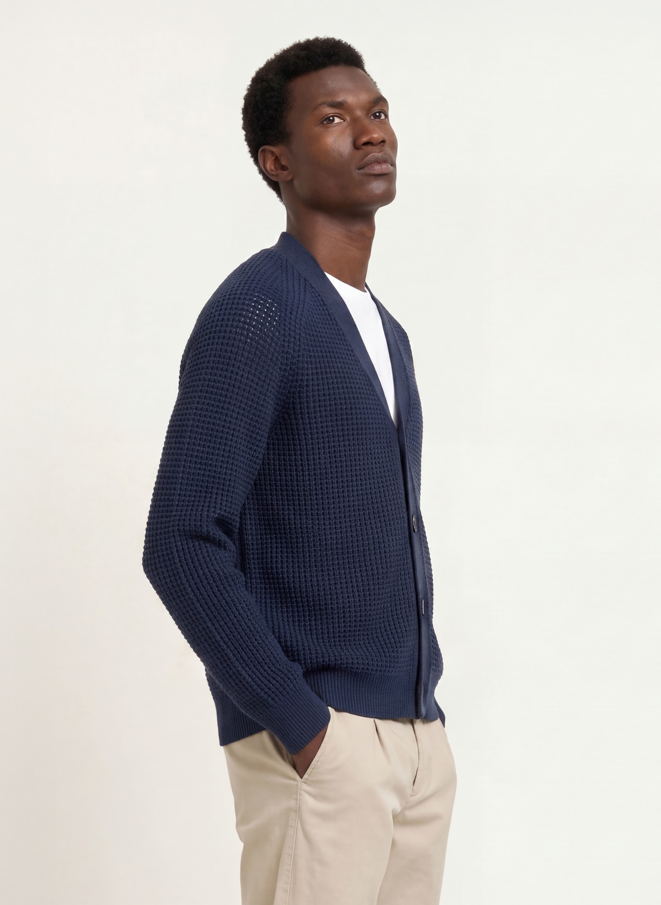 BOSS Vest ANDEMO: DONKERBLAUW