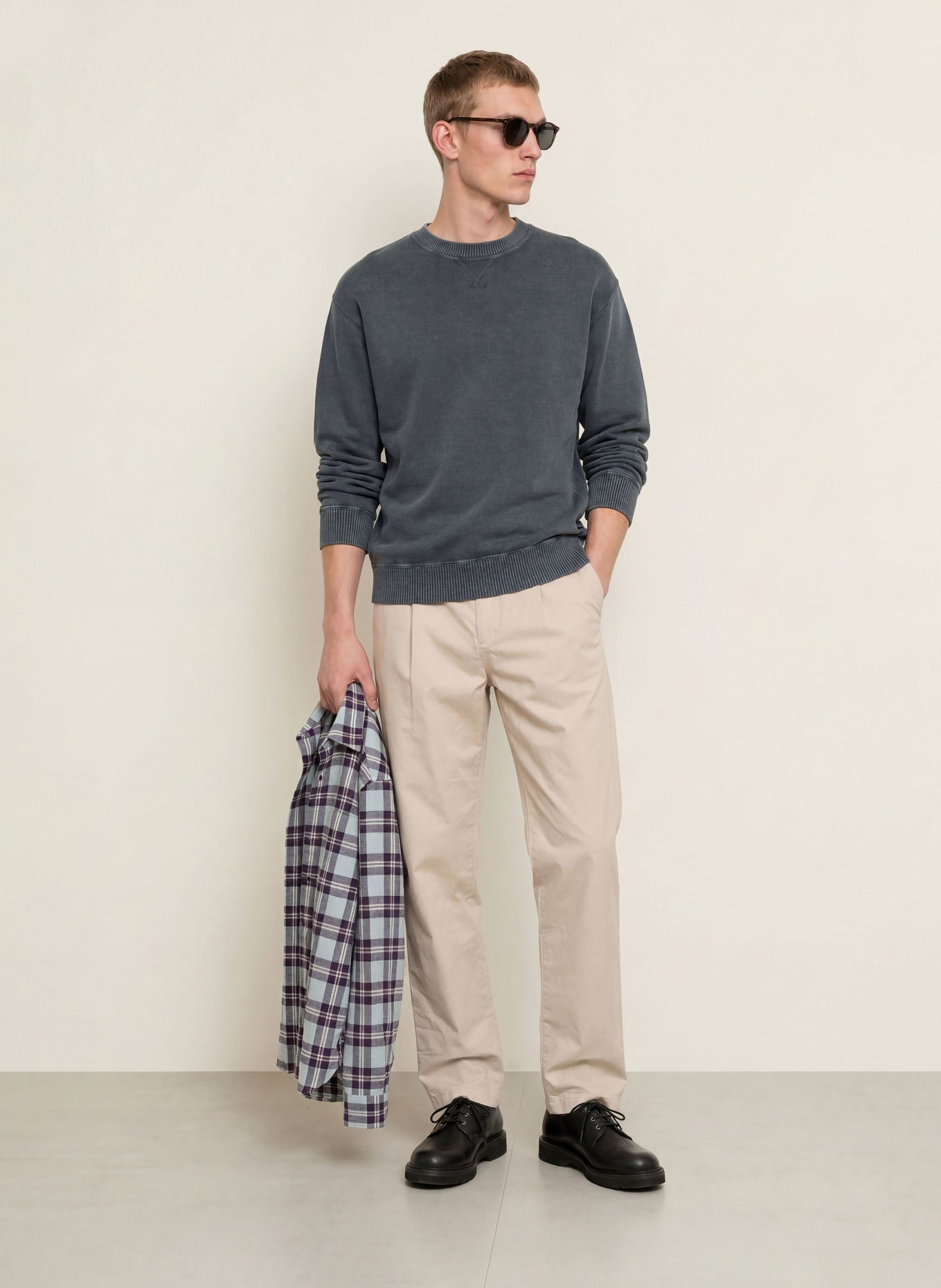 BOSS Pullover AKAPULKO: DUNKELBLAU