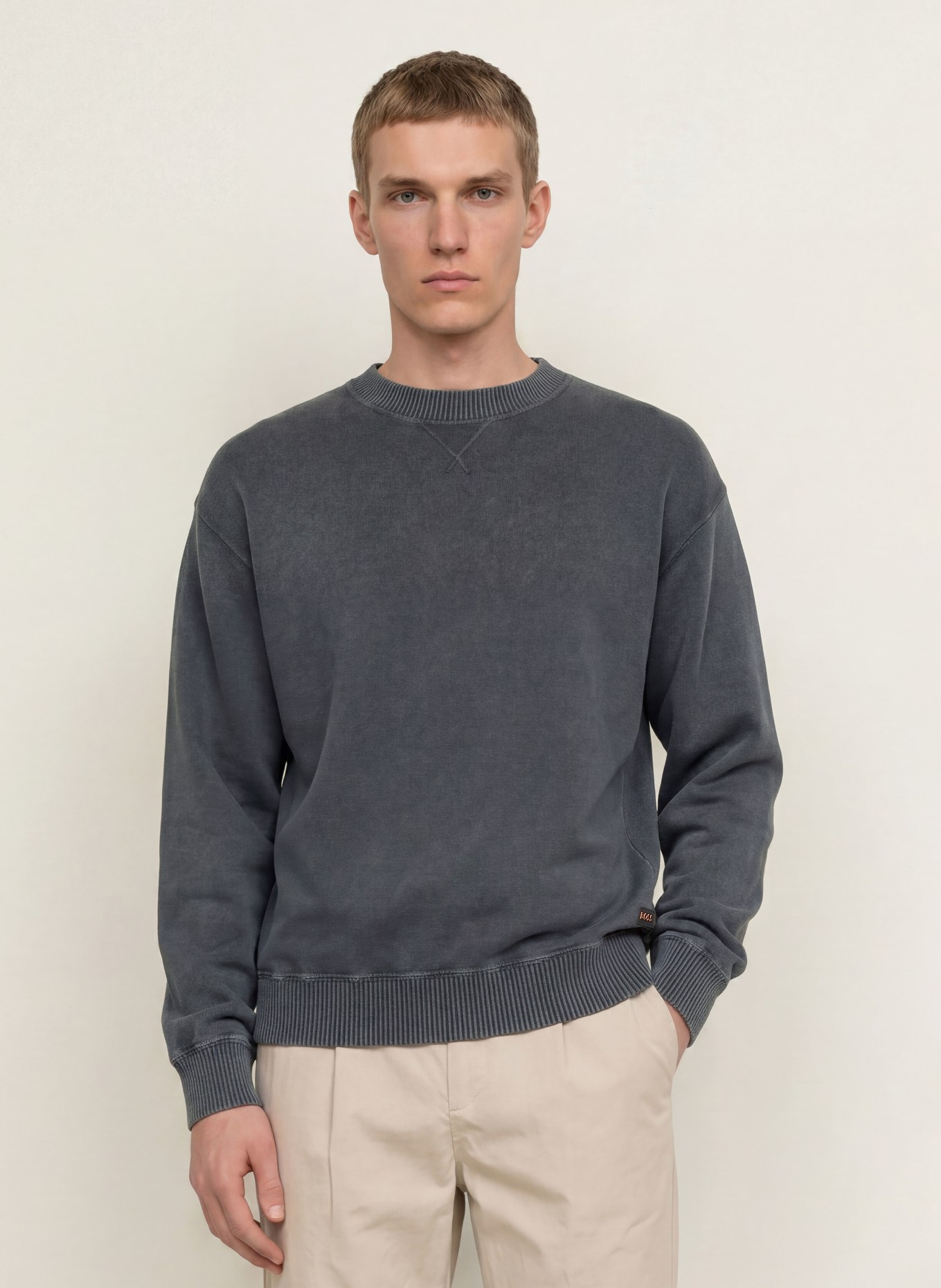 BOSS Pullover AKAPULKO: DUNKELBLAU