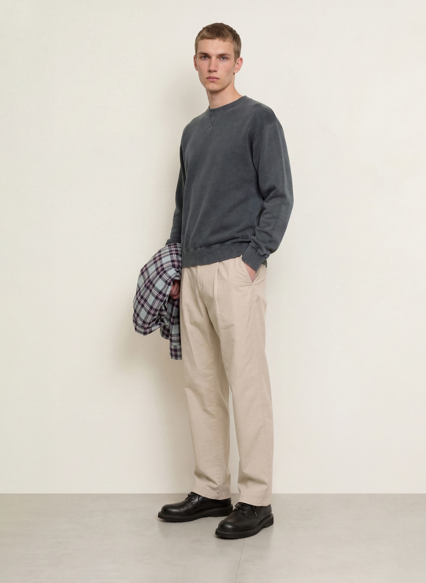 BOSS Pullover AKAPULKO: DUNKELBLAU