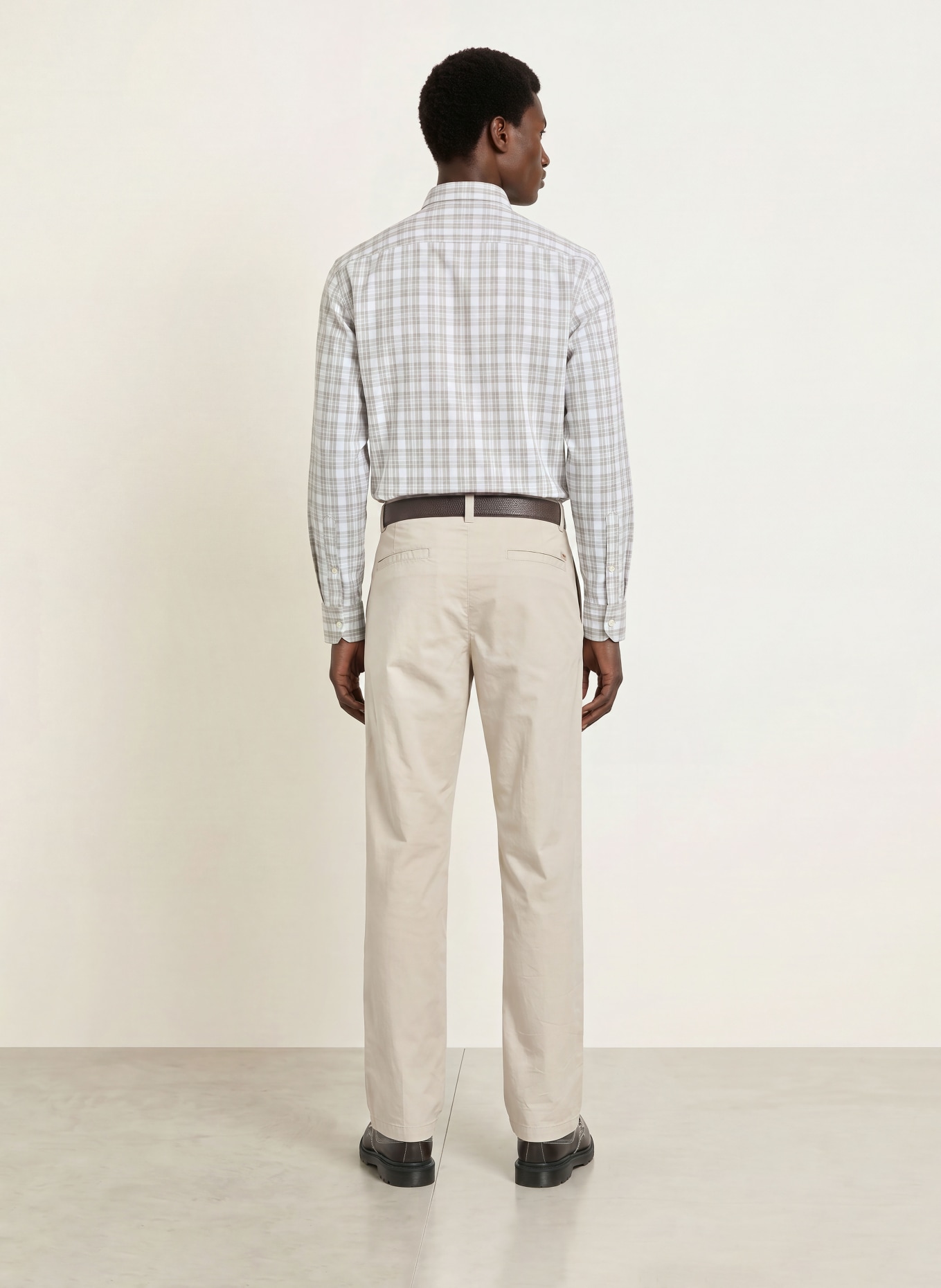 BOSS Hemd RICOPLUS Regular Fit: WEISS / BEIGE / GRAU