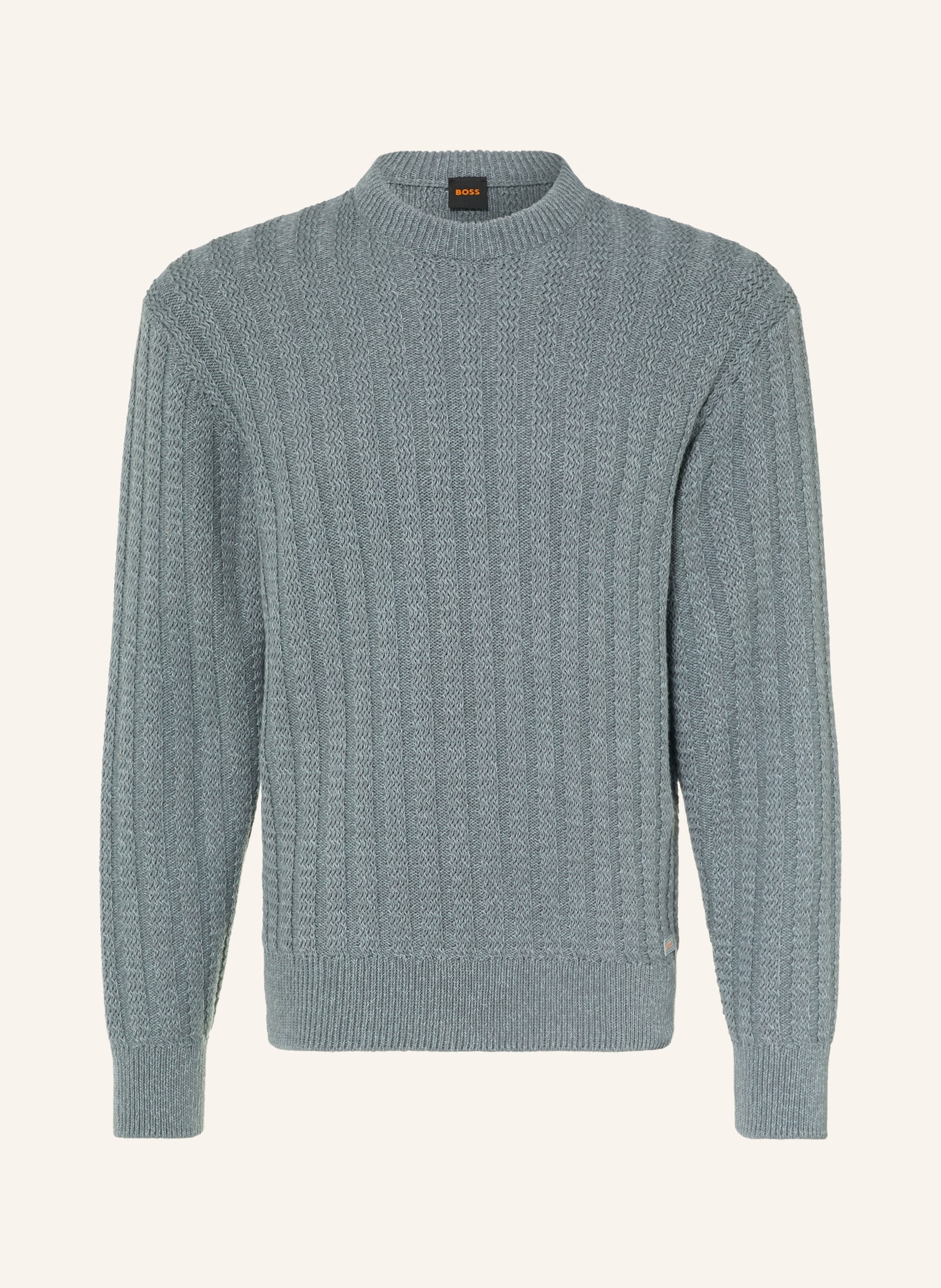 BOSS Pullover ARAKINGO: BLAUGRAU