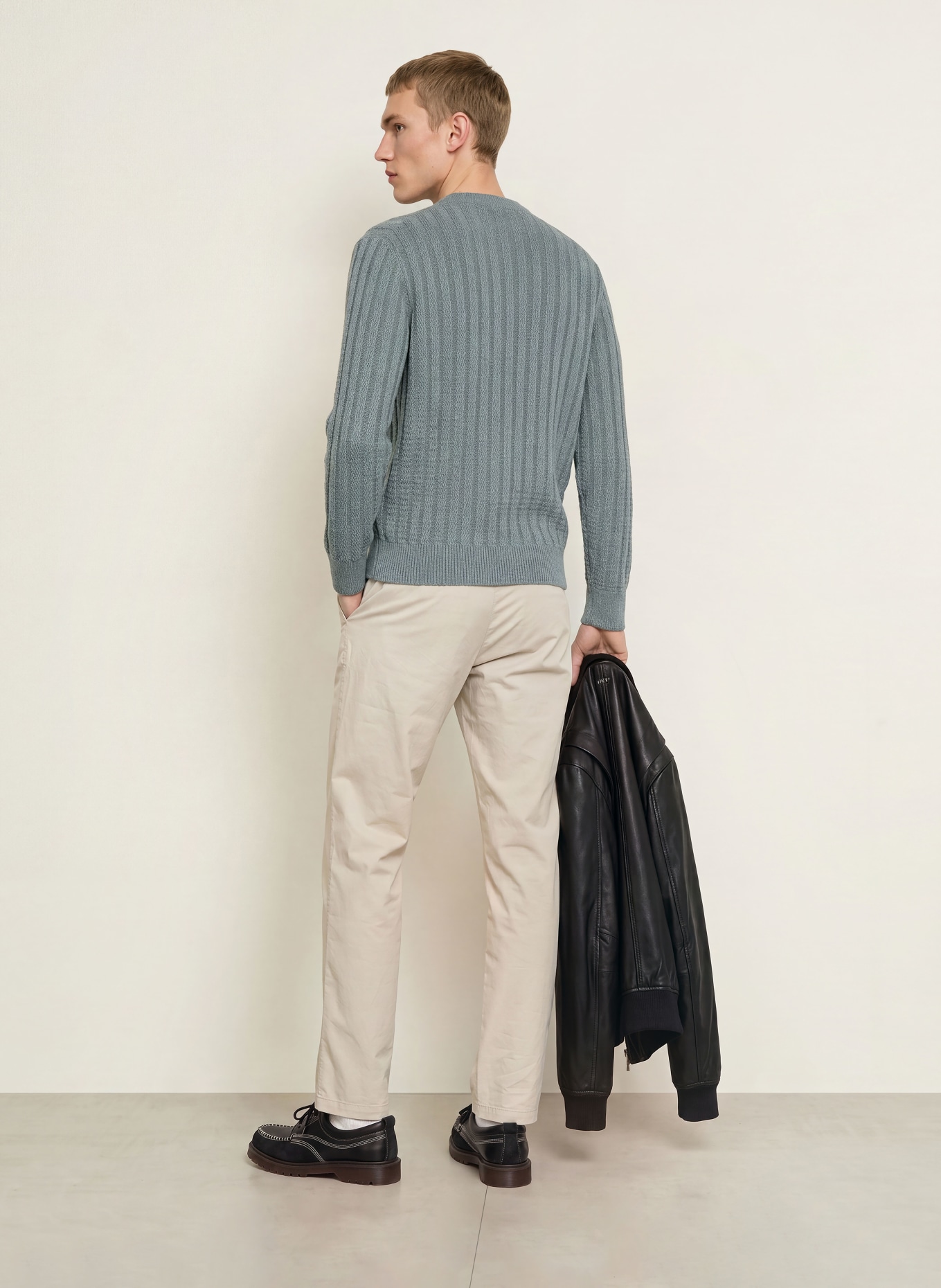 BOSS Pullover ARAKINGO: BLAUGRAU