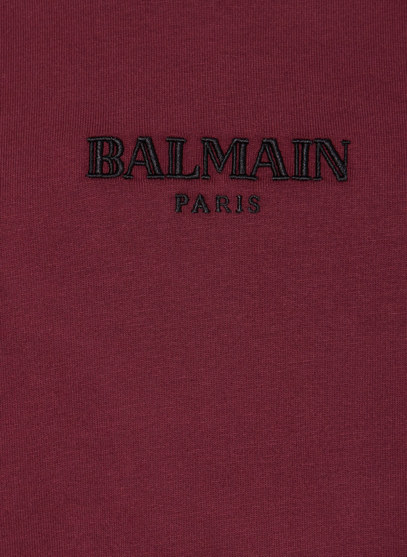 BALMAIN T-shirt: MÖRKRÖD
