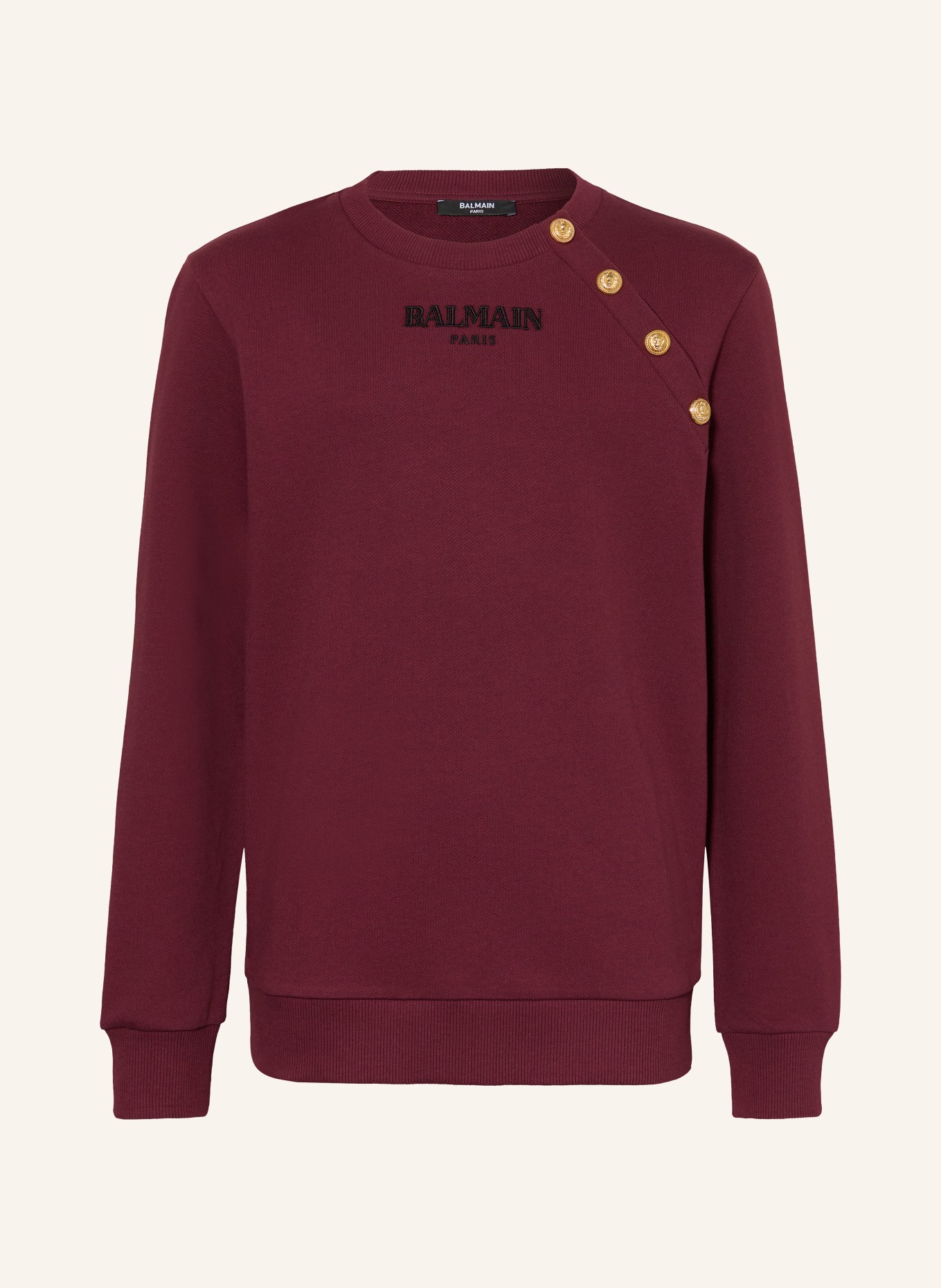 BALMAIN Sweatshirt: DARK RED