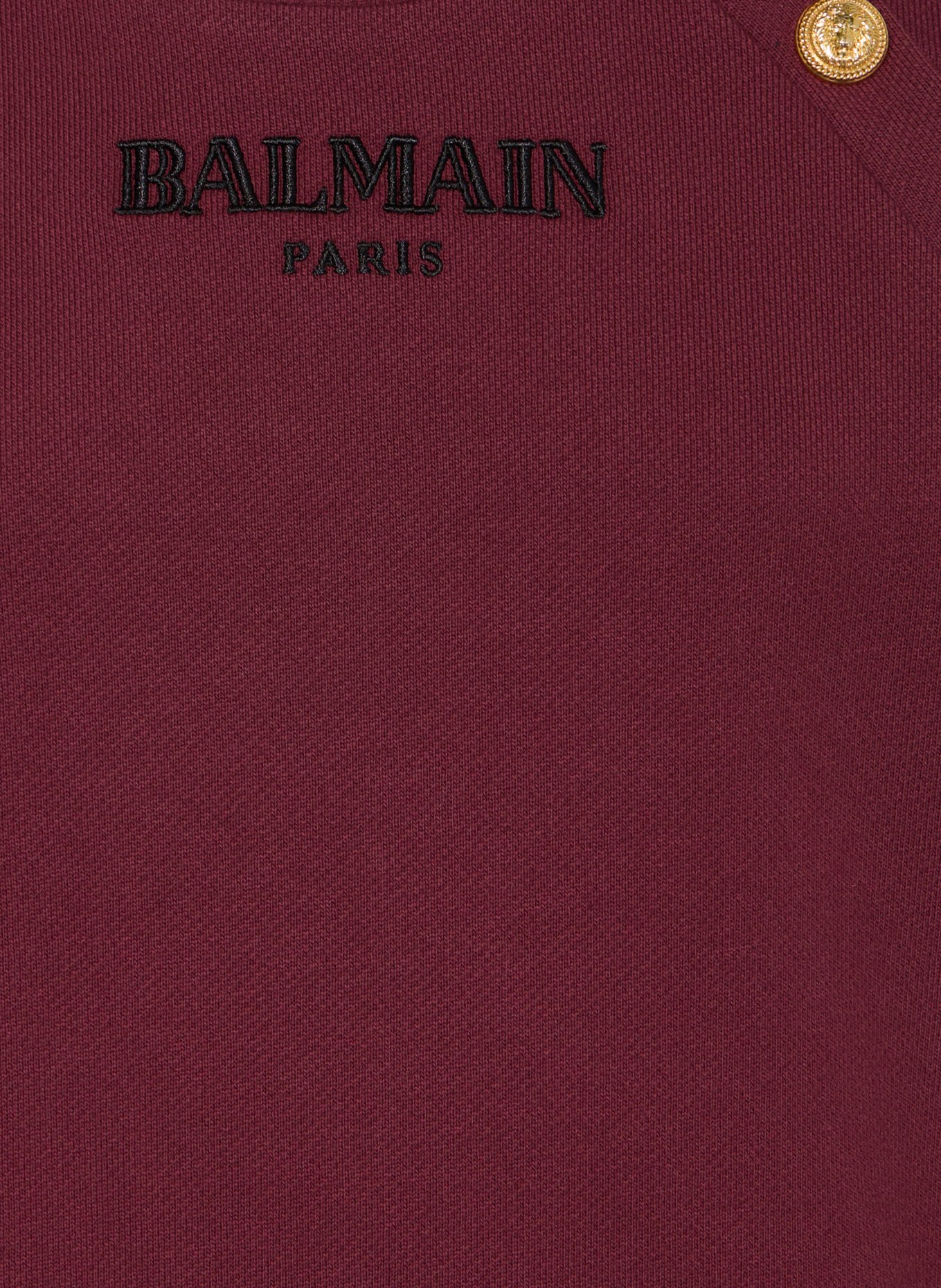 BALMAIN Sweatshirt: DARK RED