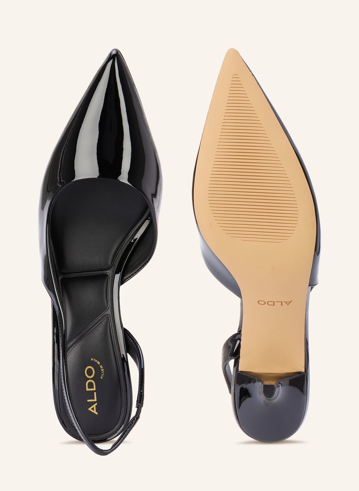 ALDO Czółenka typu slingback STESSYLOWSLING: CZARNY