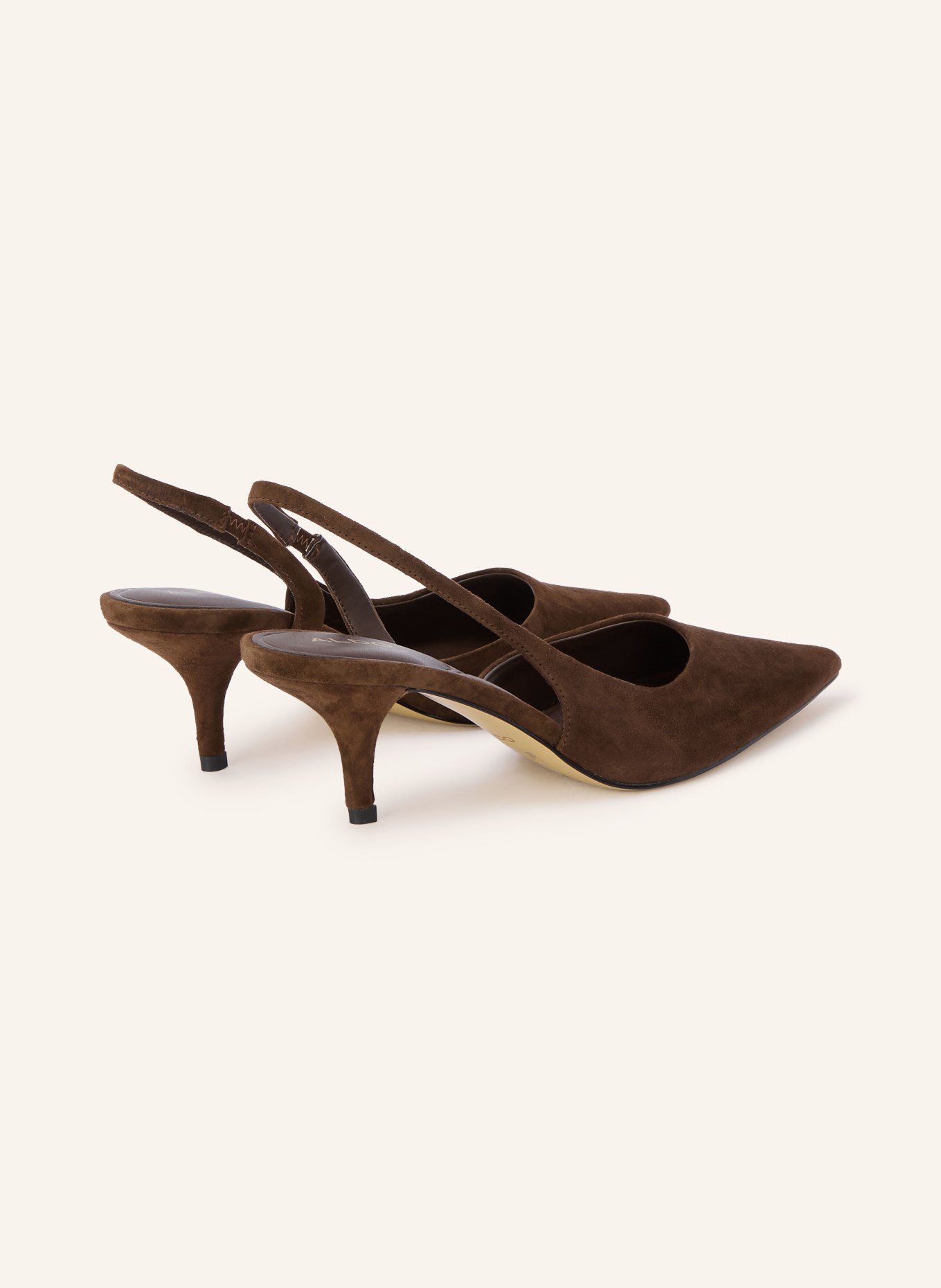 ALDO Czółenka typu slingback STESSYLOWSLING: CIEMNOBRĄZOWY