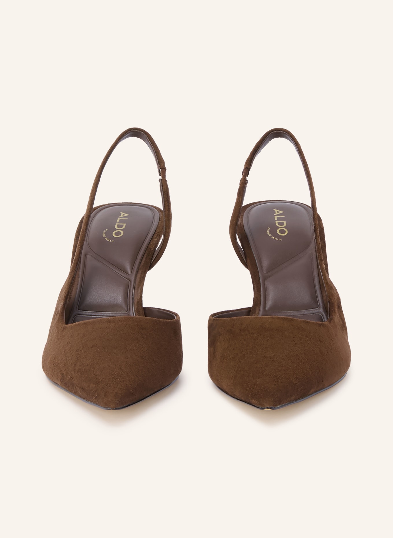 ALDO Czółenka typu slingback STESSYLOWSLING: CIEMNOBRĄZOWY