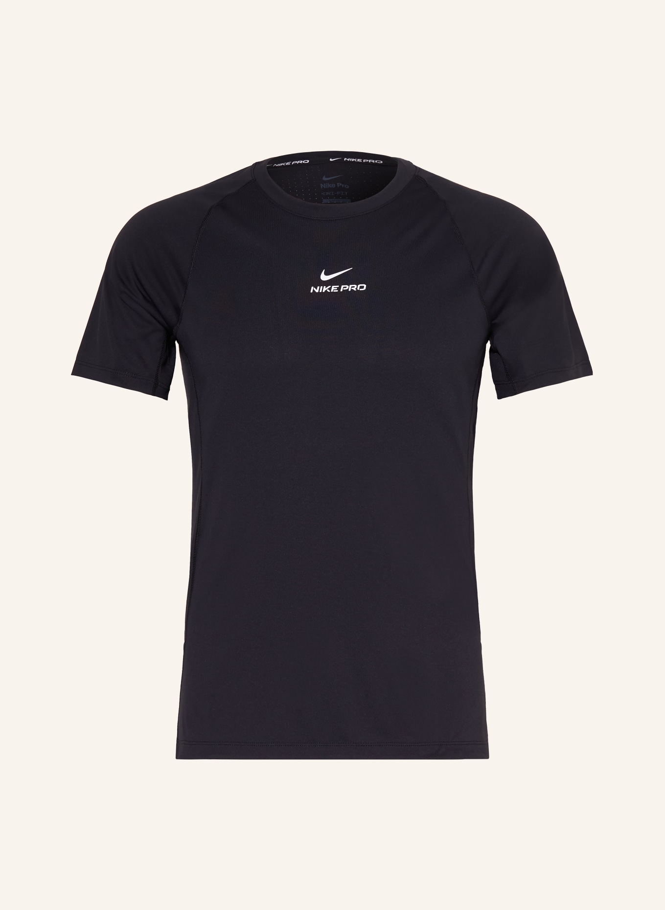 Nike Funktionsshirt PRO TRAINING: SCHWARZ / WEISS