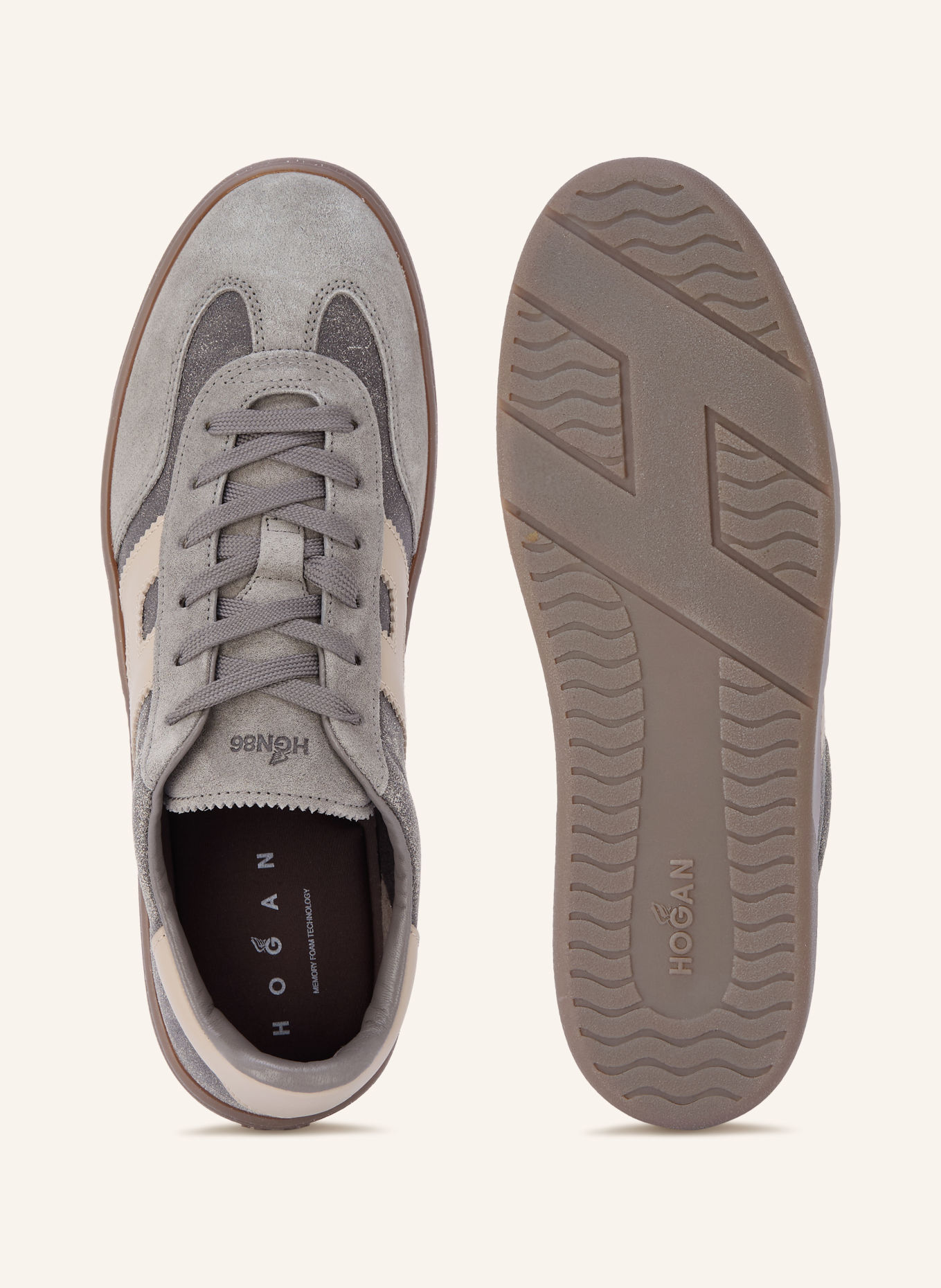 HOGAN Sneakers COOL: GRIS / BEIGE