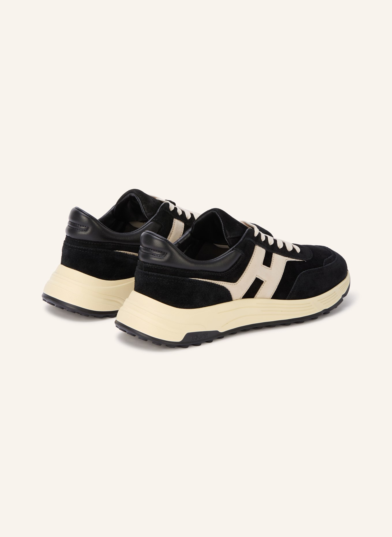 HOGAN Sneakers HYPERLIGHT ALLACCIATO: ZWART / WIT