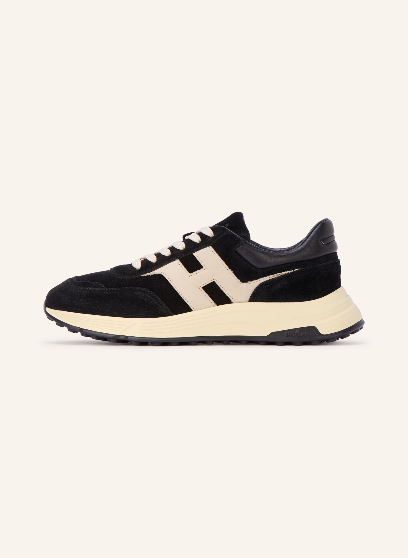HOGAN Sneakers HYPERLIGHT ALLACCIATO: ZWART / WIT