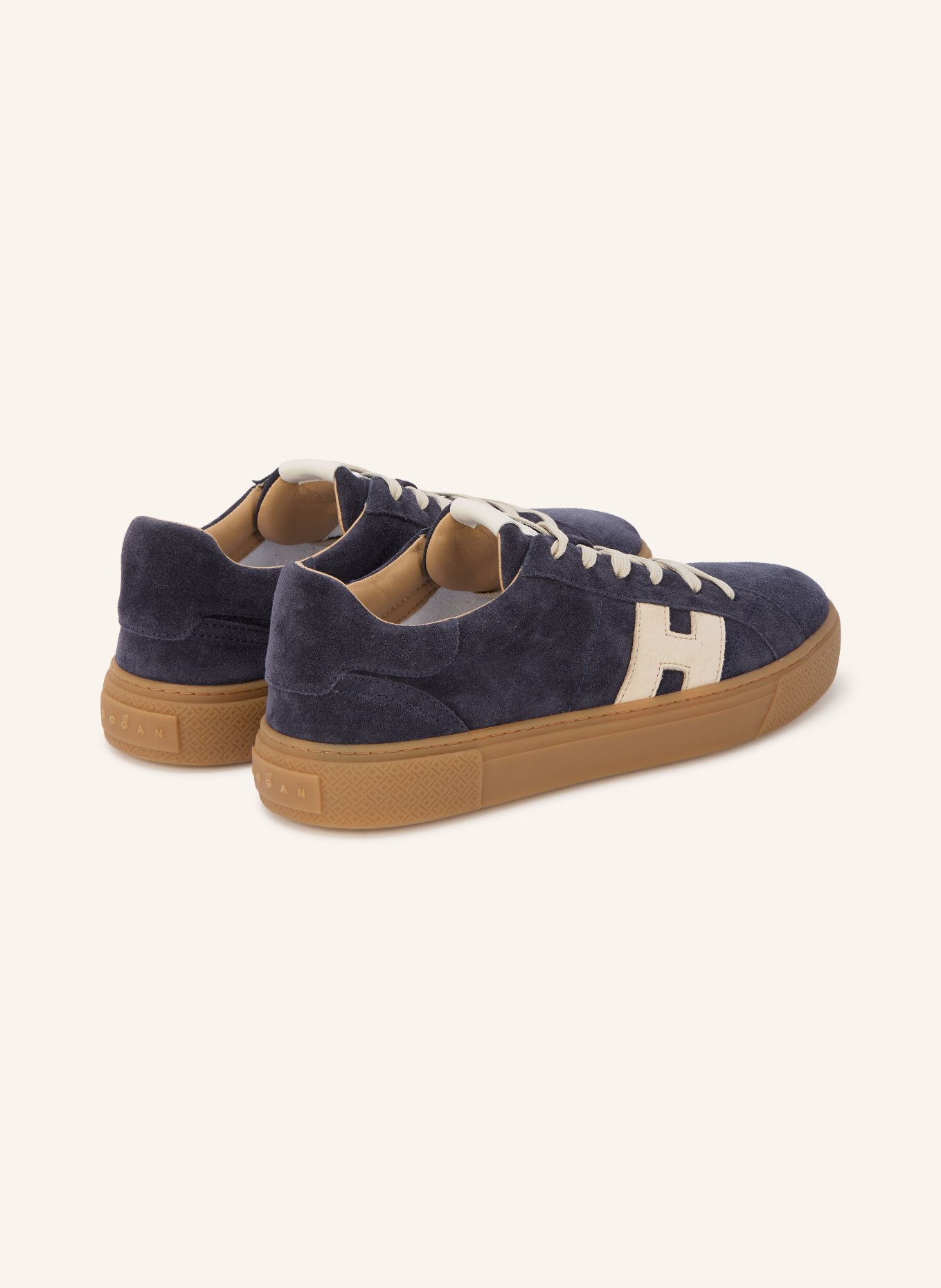 HOGAN Sneakers H705: DONKERBLAUW / WIT