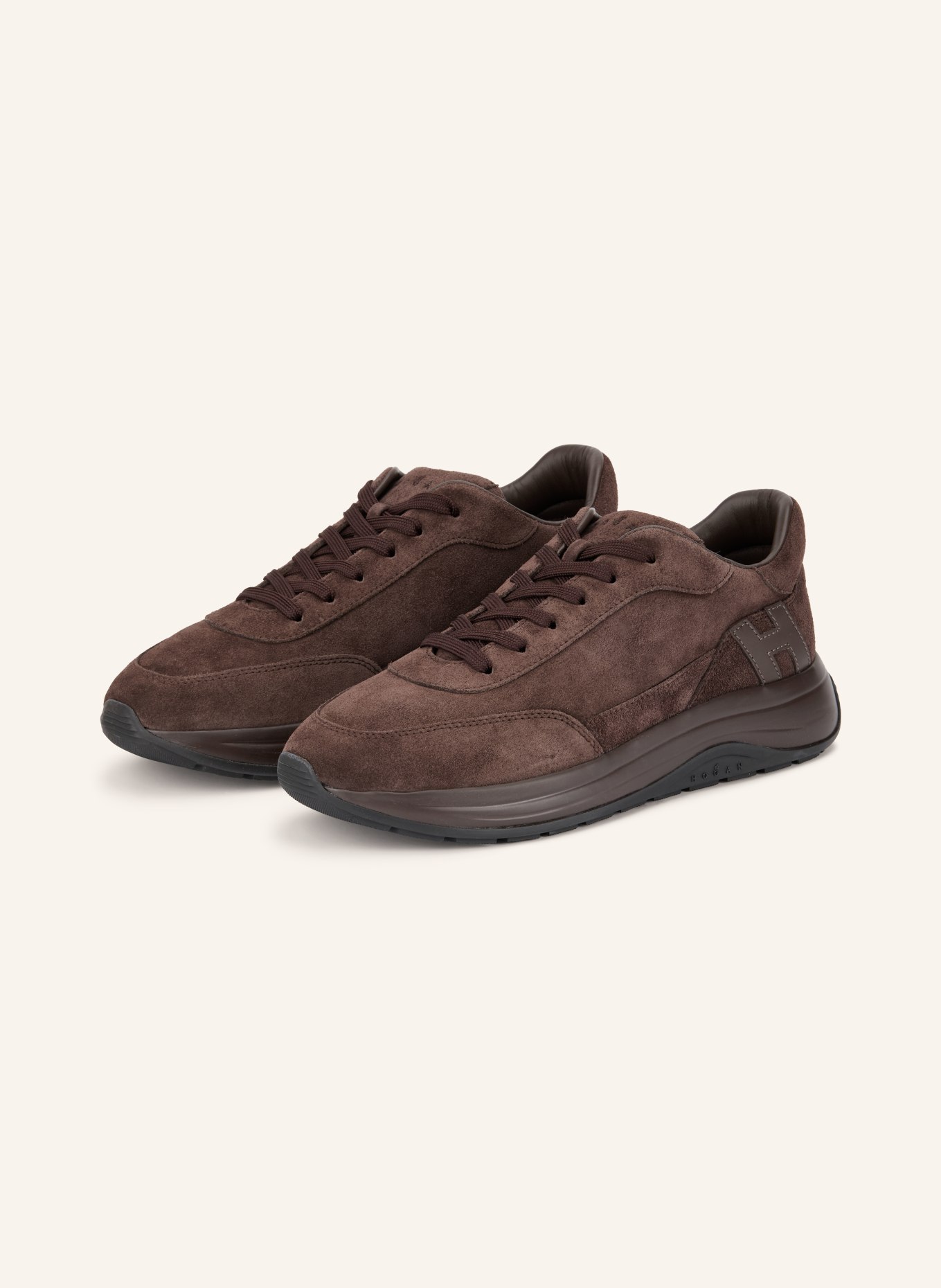HOGAN Sneakers H719: MARRON FONCÉ