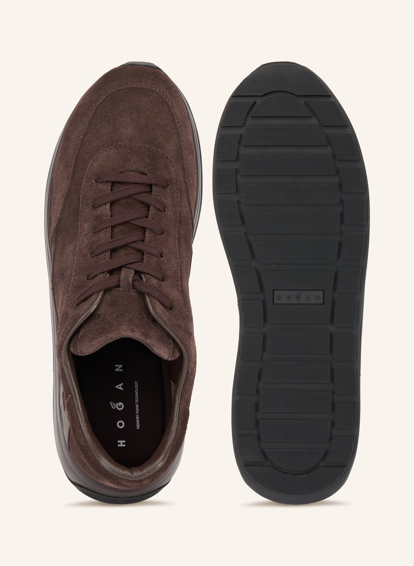 HOGAN Sneakers H719: MARRON FONCÉ