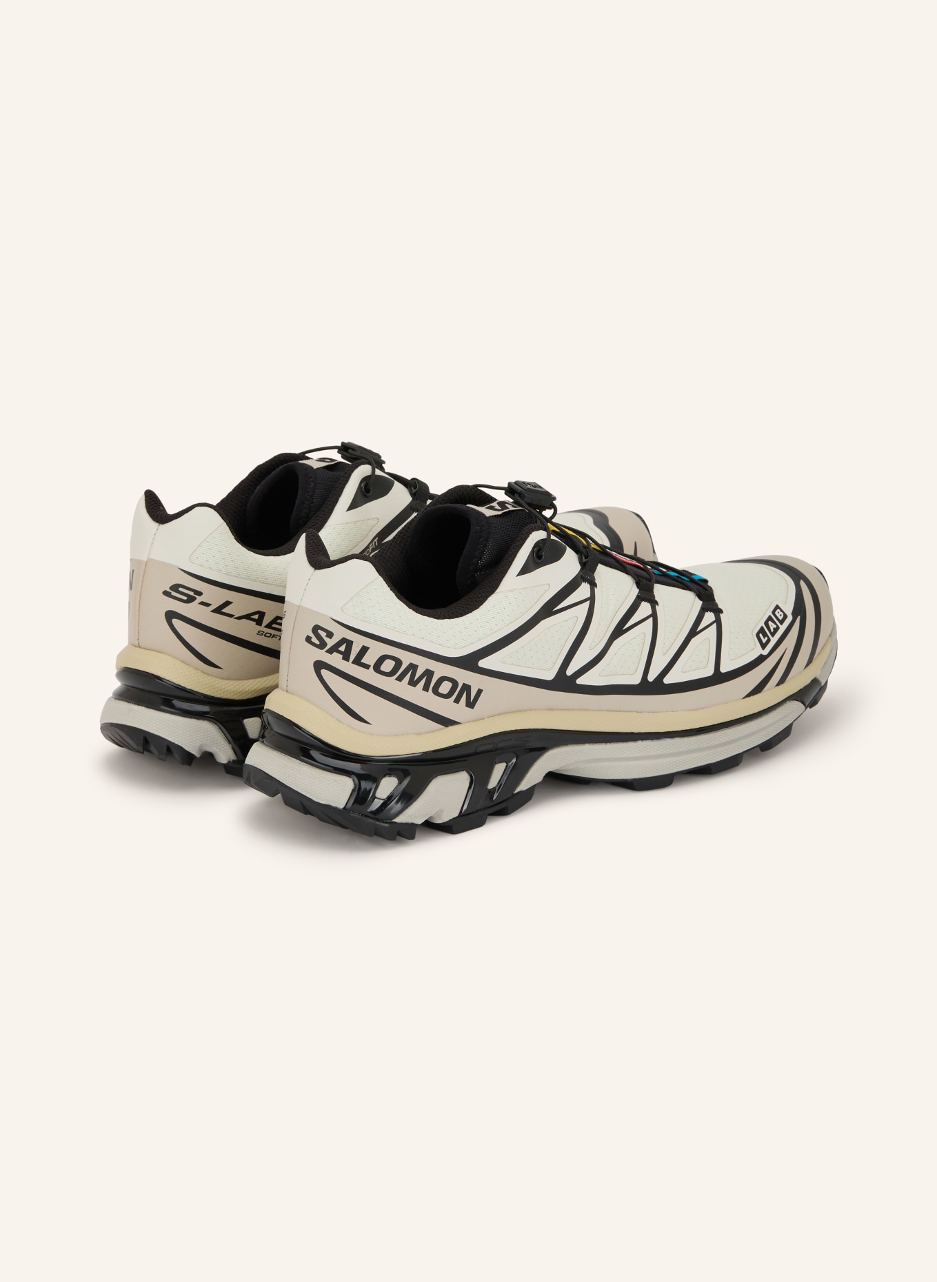 SALOMON Sneaker XT-6: BEIGE / CREME / SCHWARZ