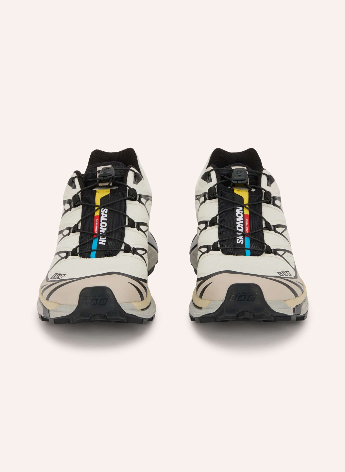 SALOMON Sneaker XT-6: BEIGE / CREME / SCHWARZ