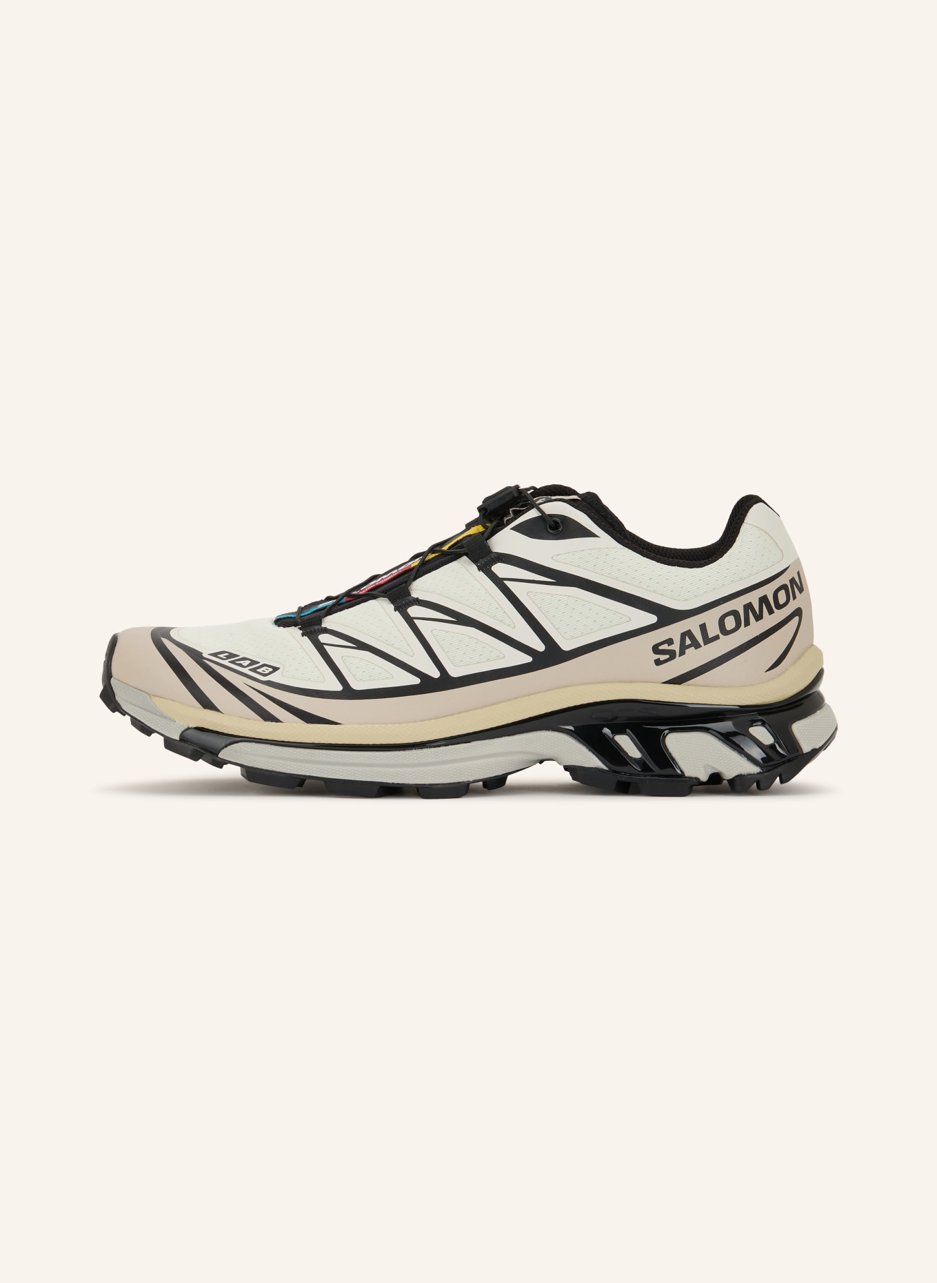 SALOMON Sneaker XT-6: BEIGE / CREME / SCHWARZ