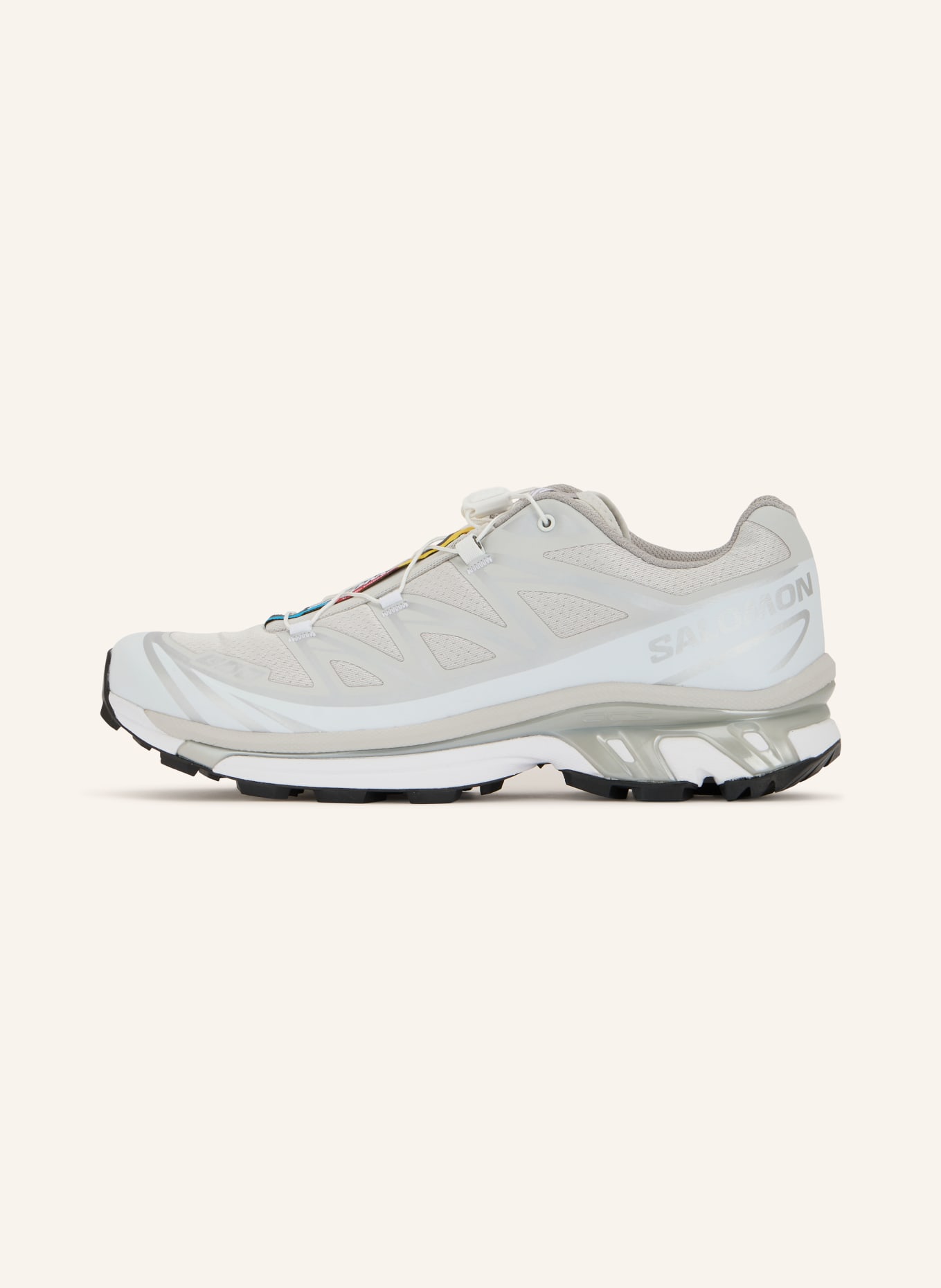 SALOMON Sneaker XT-6: WEISS / SILBER / HELLGRAU