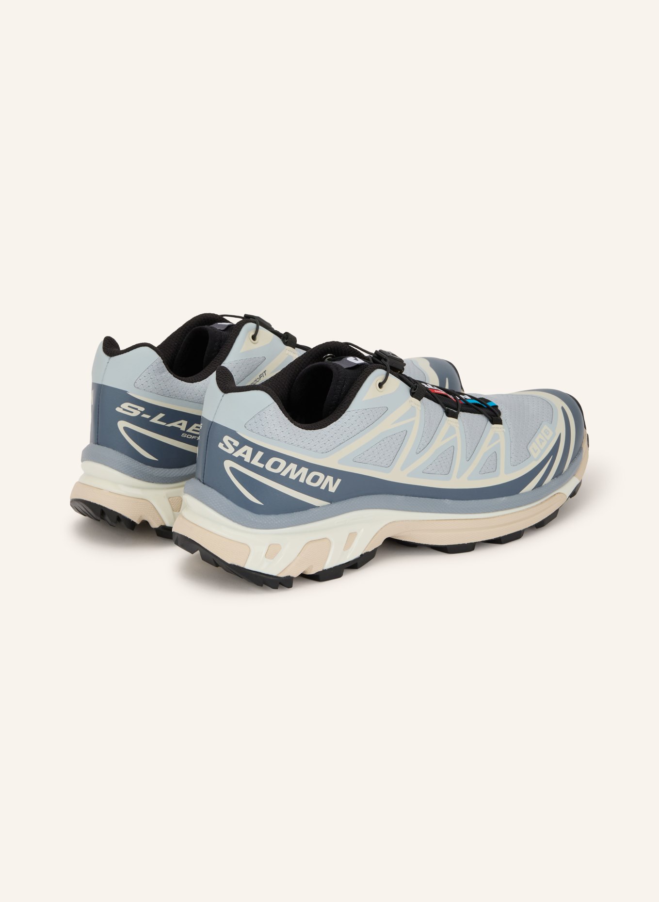SALOMON Sneaker XT-6: HELLBLAU / CREME / BLAUGRAU