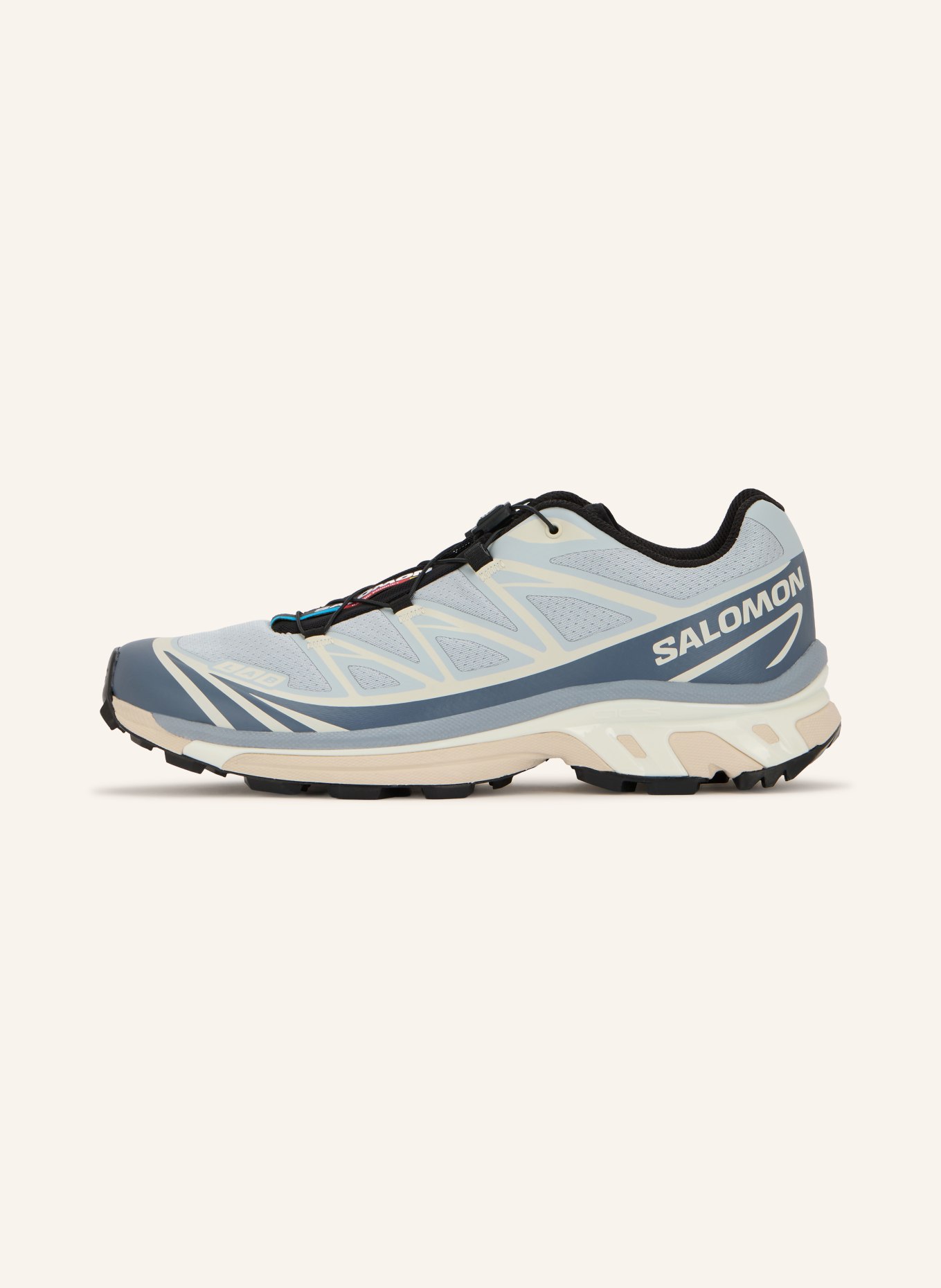 SALOMON Sneaker XT-6: HELLBLAU / CREME / BLAUGRAU
