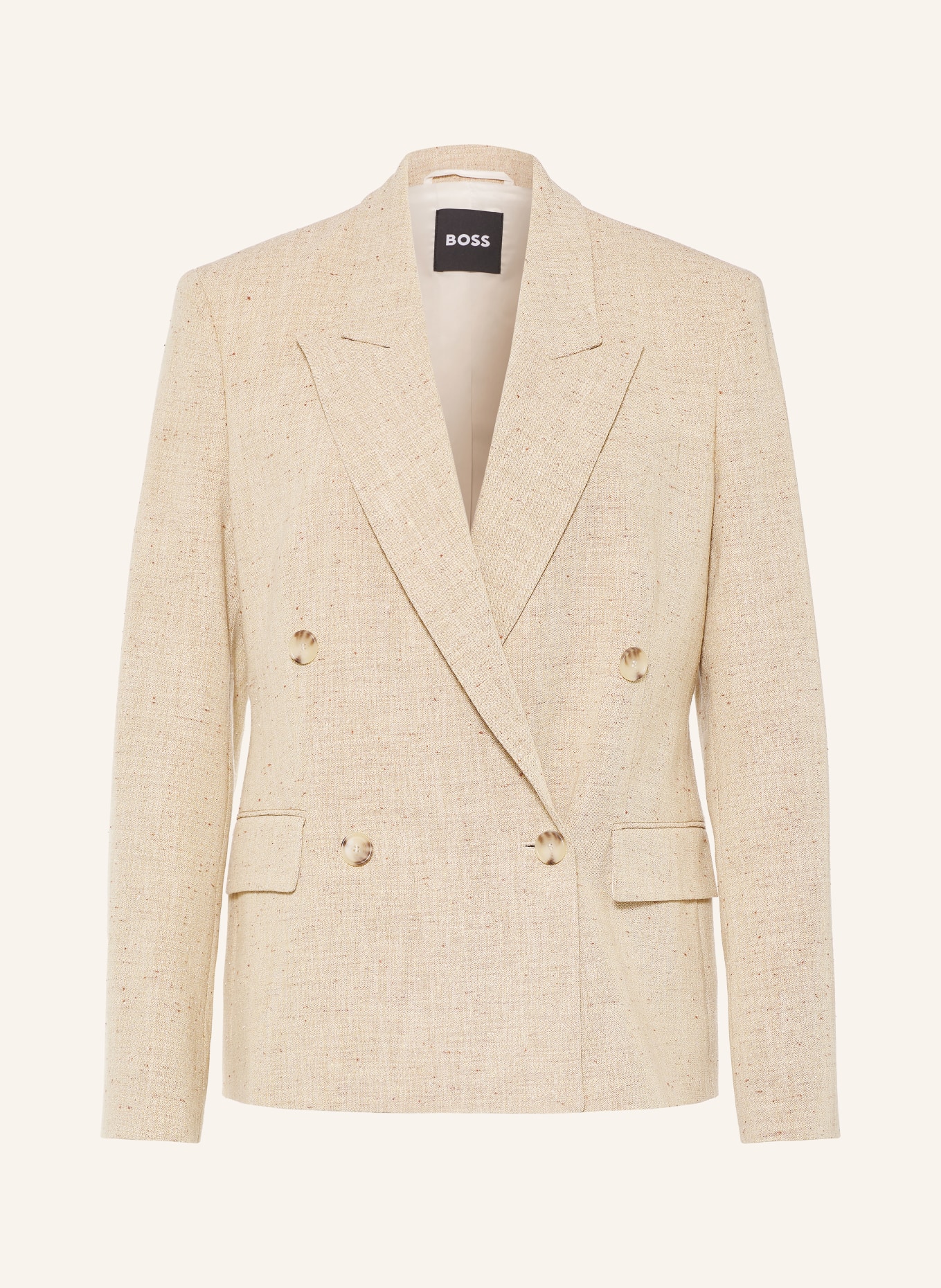 BOSS Blazer JALETO: CREME / BRUN