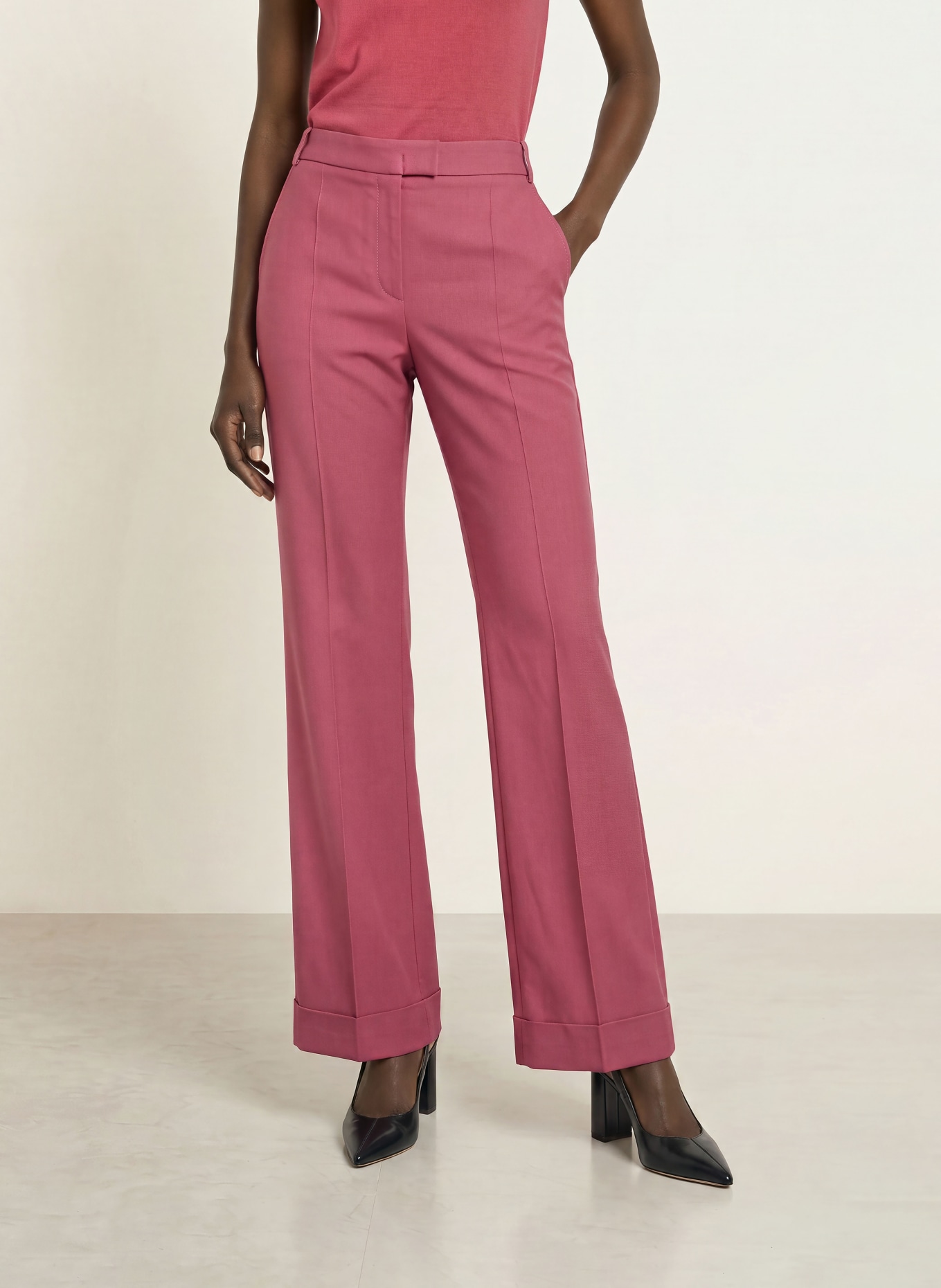 BOSS Pantalon Marlene TALIA: VIEUX ROSE