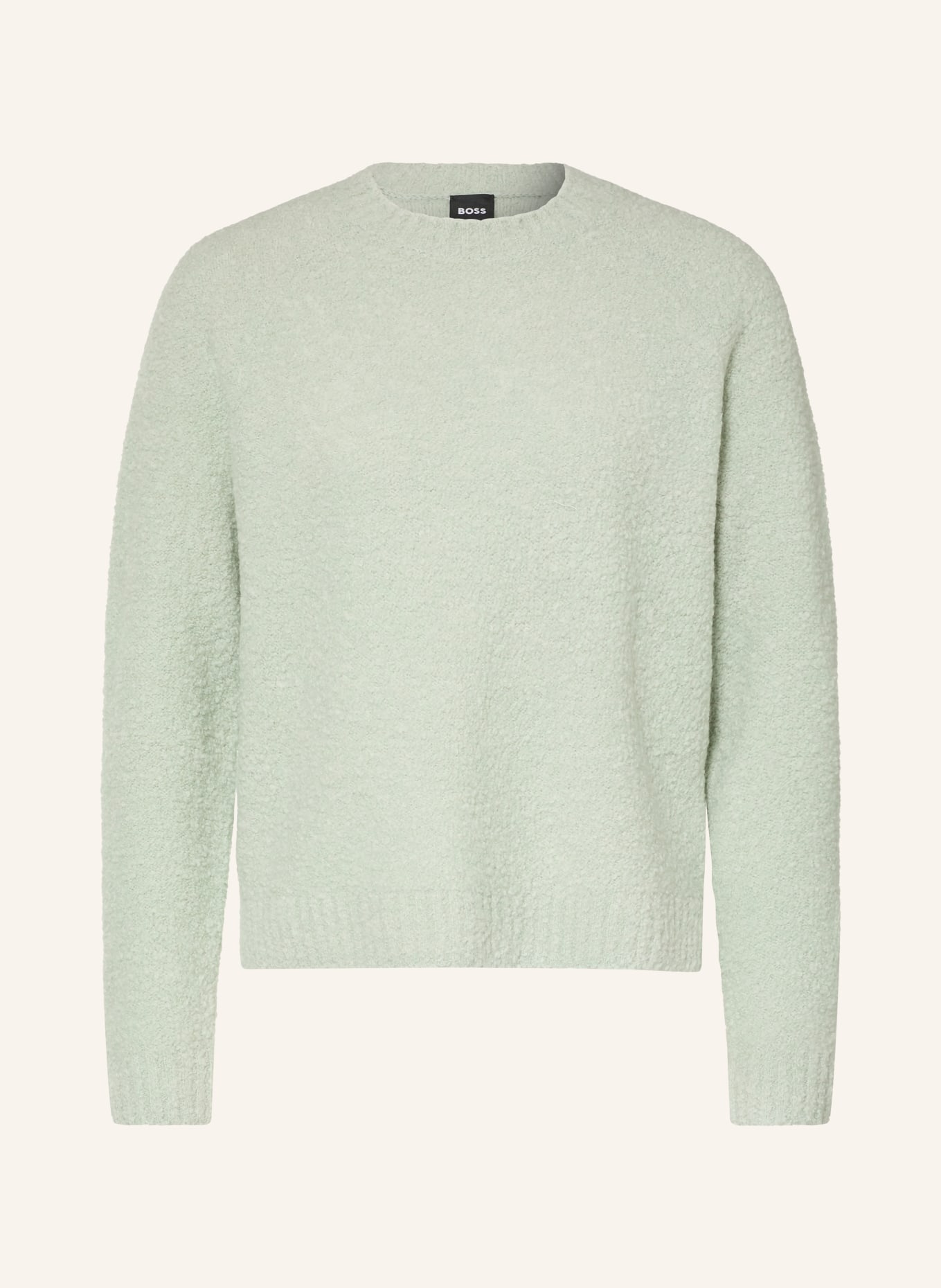 BOSS Pull bouclé FEBISANA: VERT CLAIR