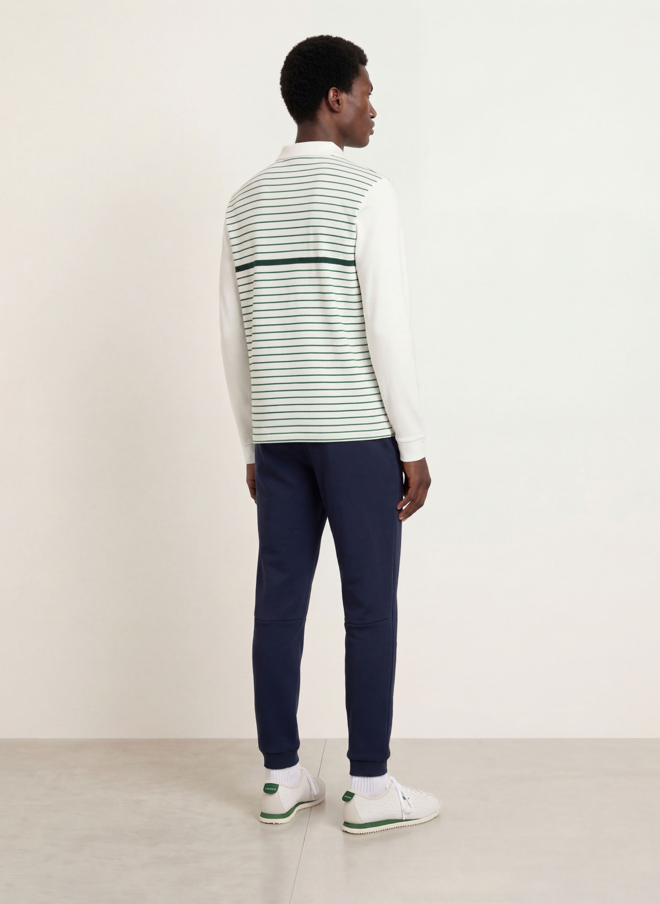 LACOSTE Piqué-poloshirt Classic Fit: WIT / GROEN