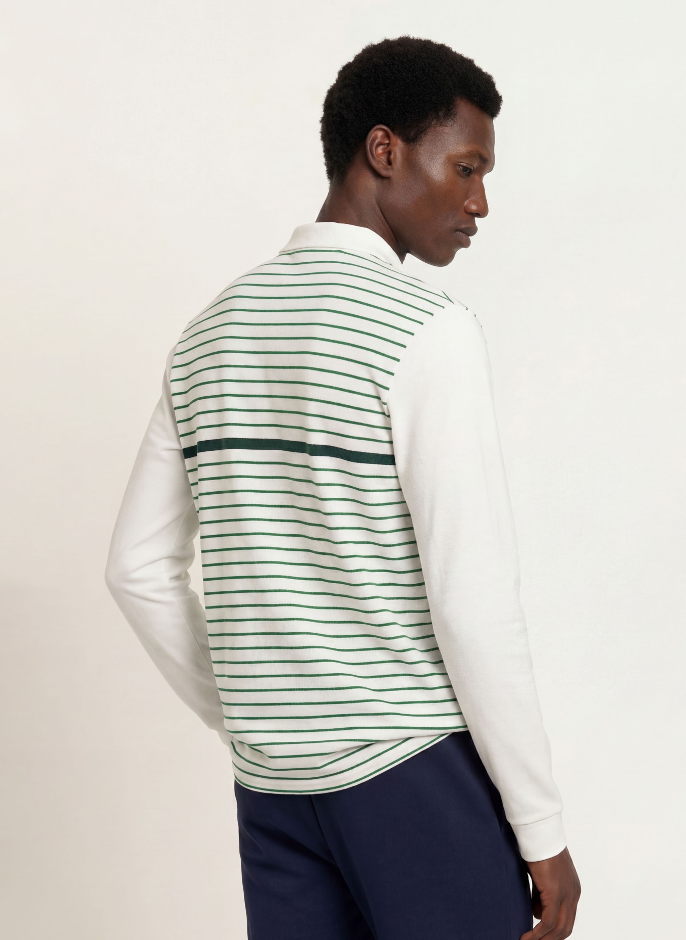 LACOSTE Piqué-poloshirt Classic Fit: WIT / GROEN
